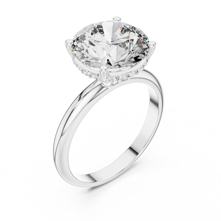 Classic Round Solitaire Diamond Ring