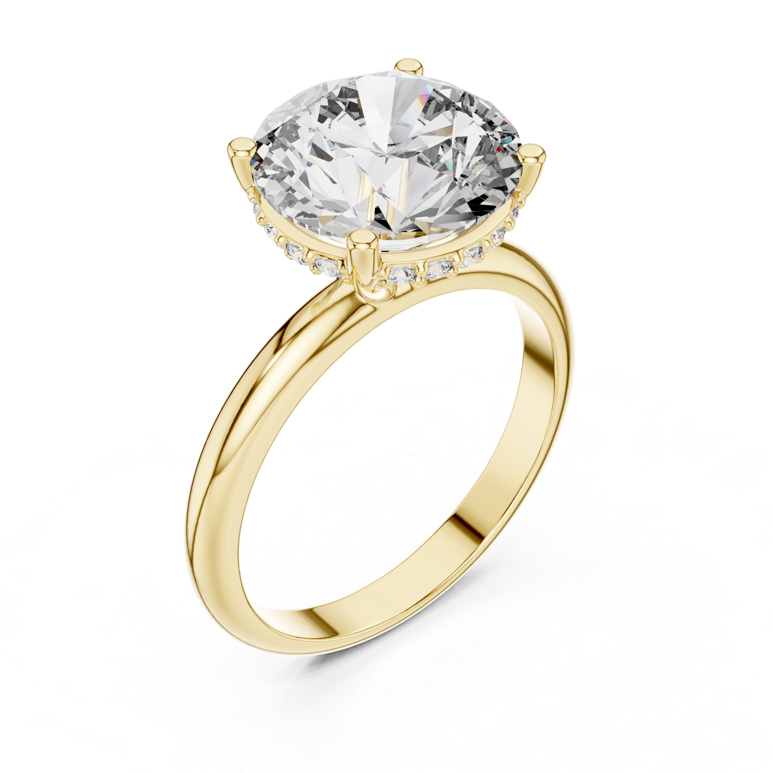 Classic Round Solitaire Diamond Ring