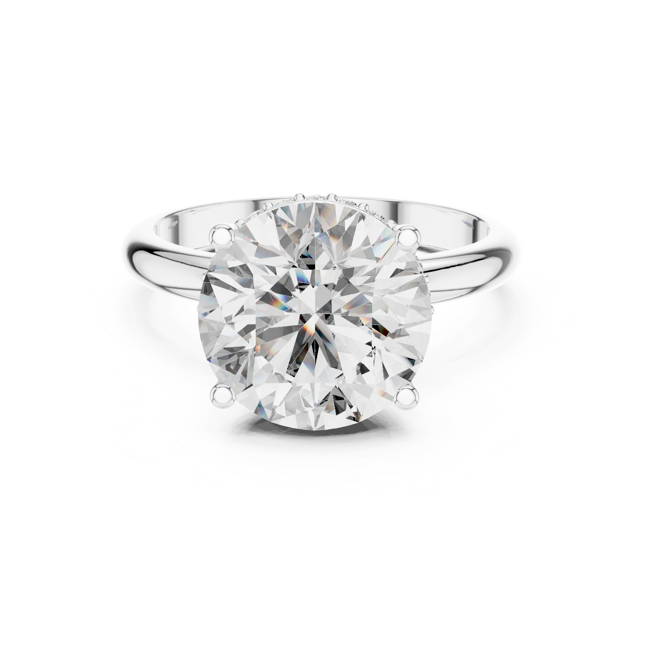 Classic Round Solitaire Diamond Ring