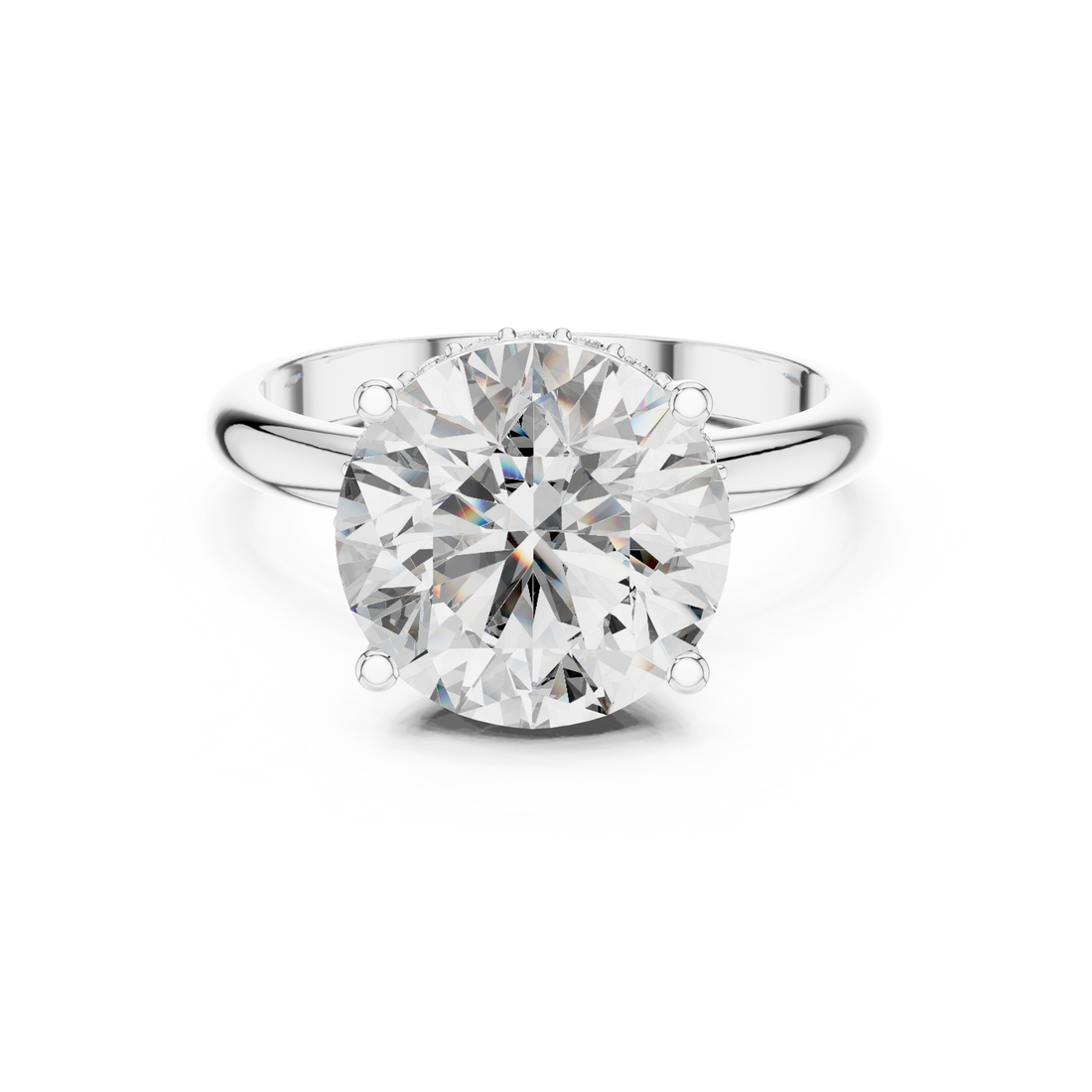 Classic Round Solitaire Diamond Ring