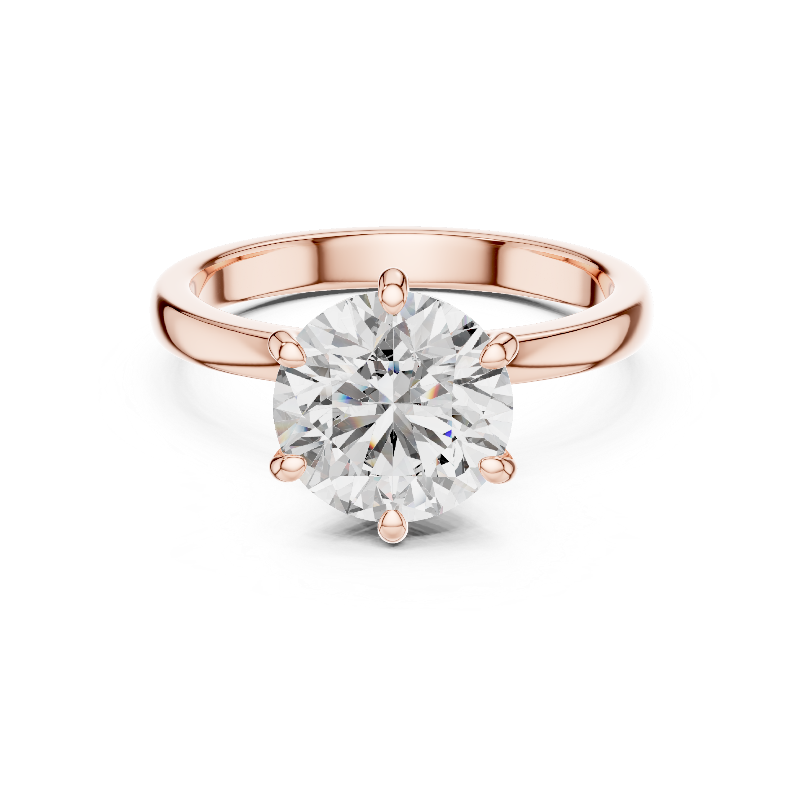 Classic Round Brilliant Solitaire Diamond Ring