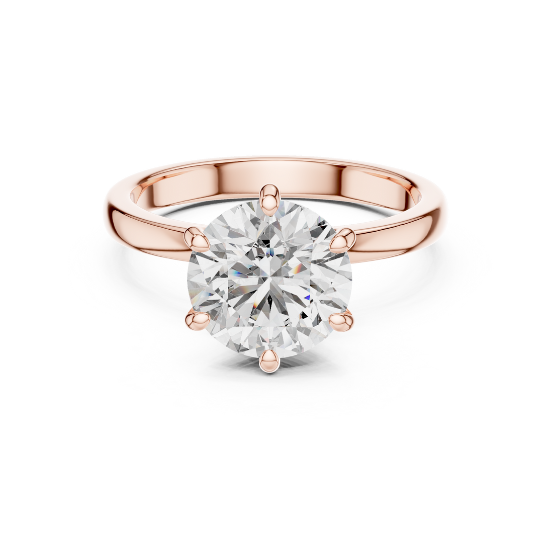 Classic Round Brilliant Solitaire Diamond Ring