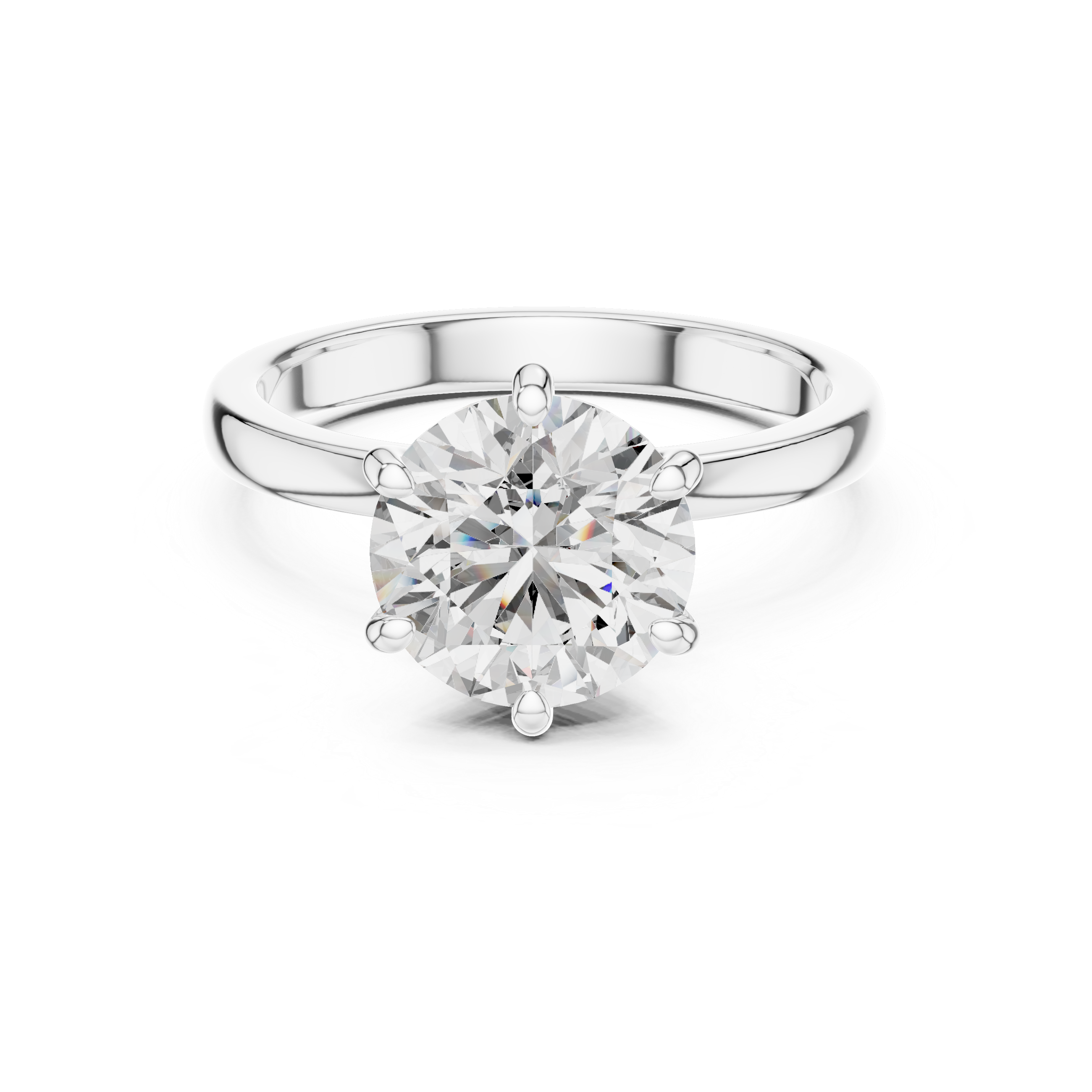 Classic Round Brilliant Solitaire Diamond Ring