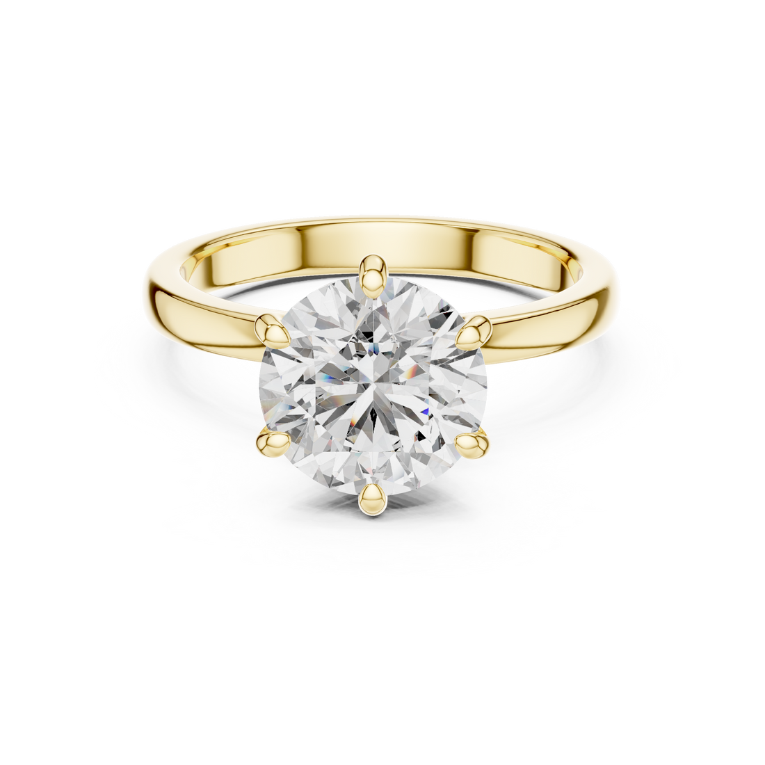 Classic Round Brilliant Solitaire Diamond Ring