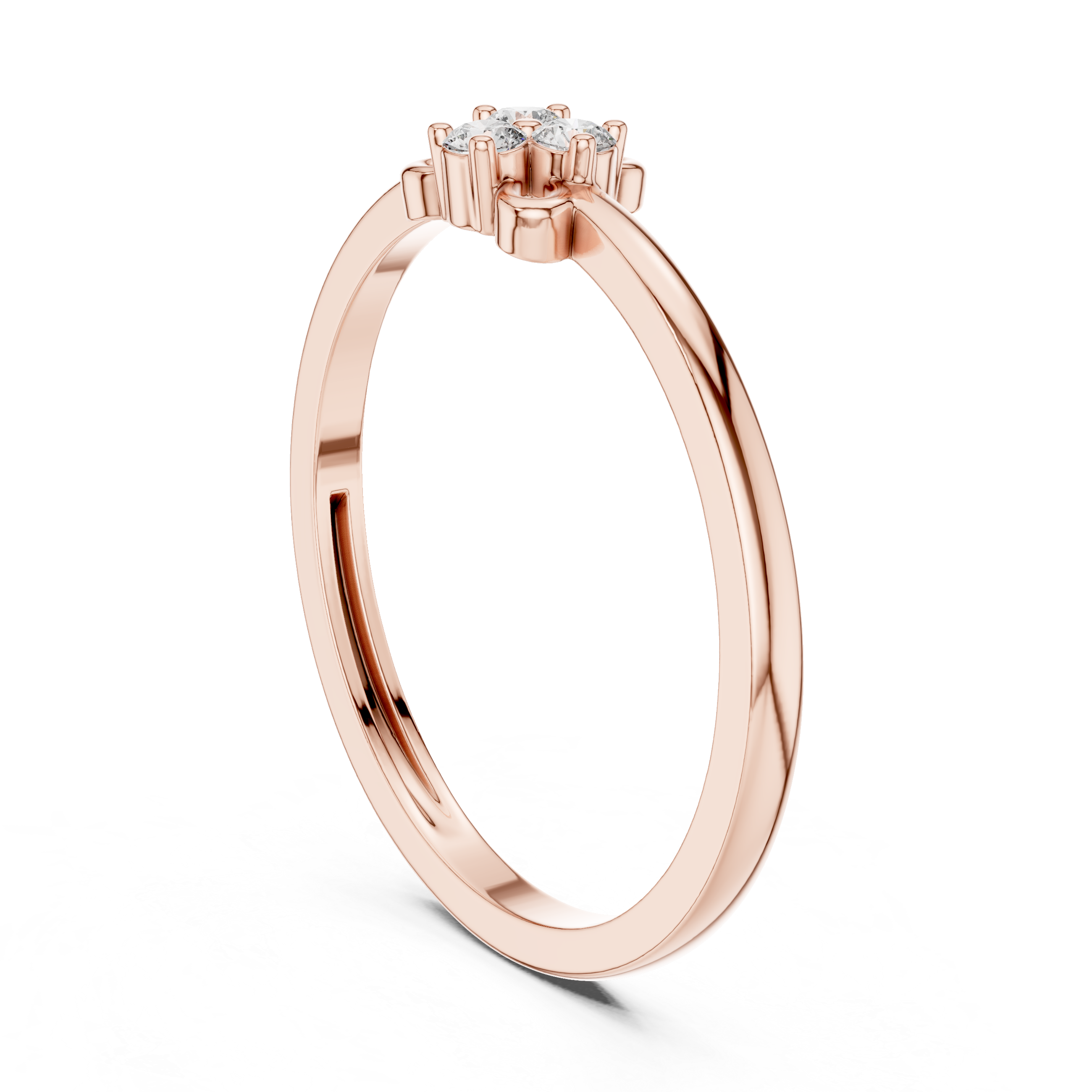 Trinity Diamond Knot Ring