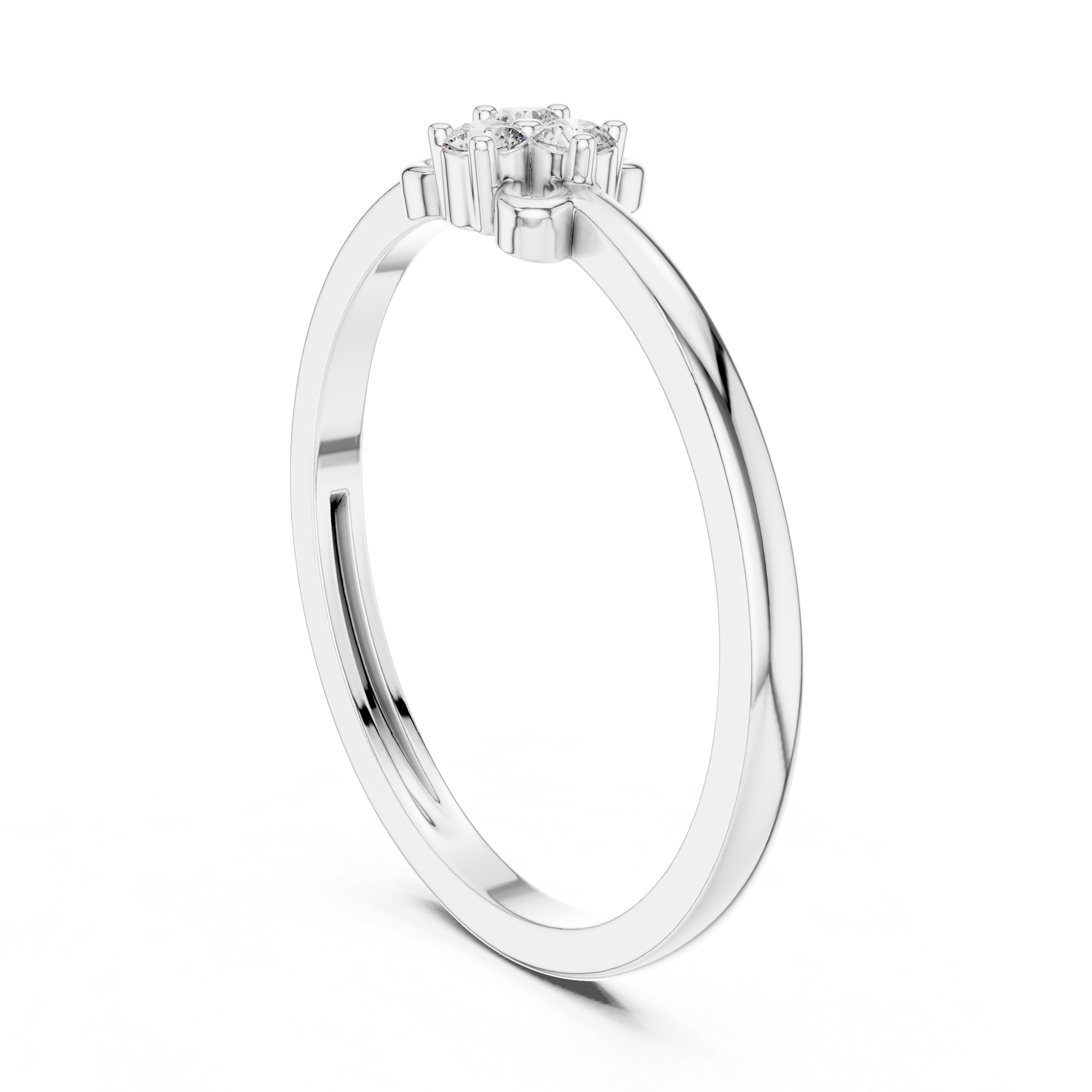 Trinity Diamond Knot Ring