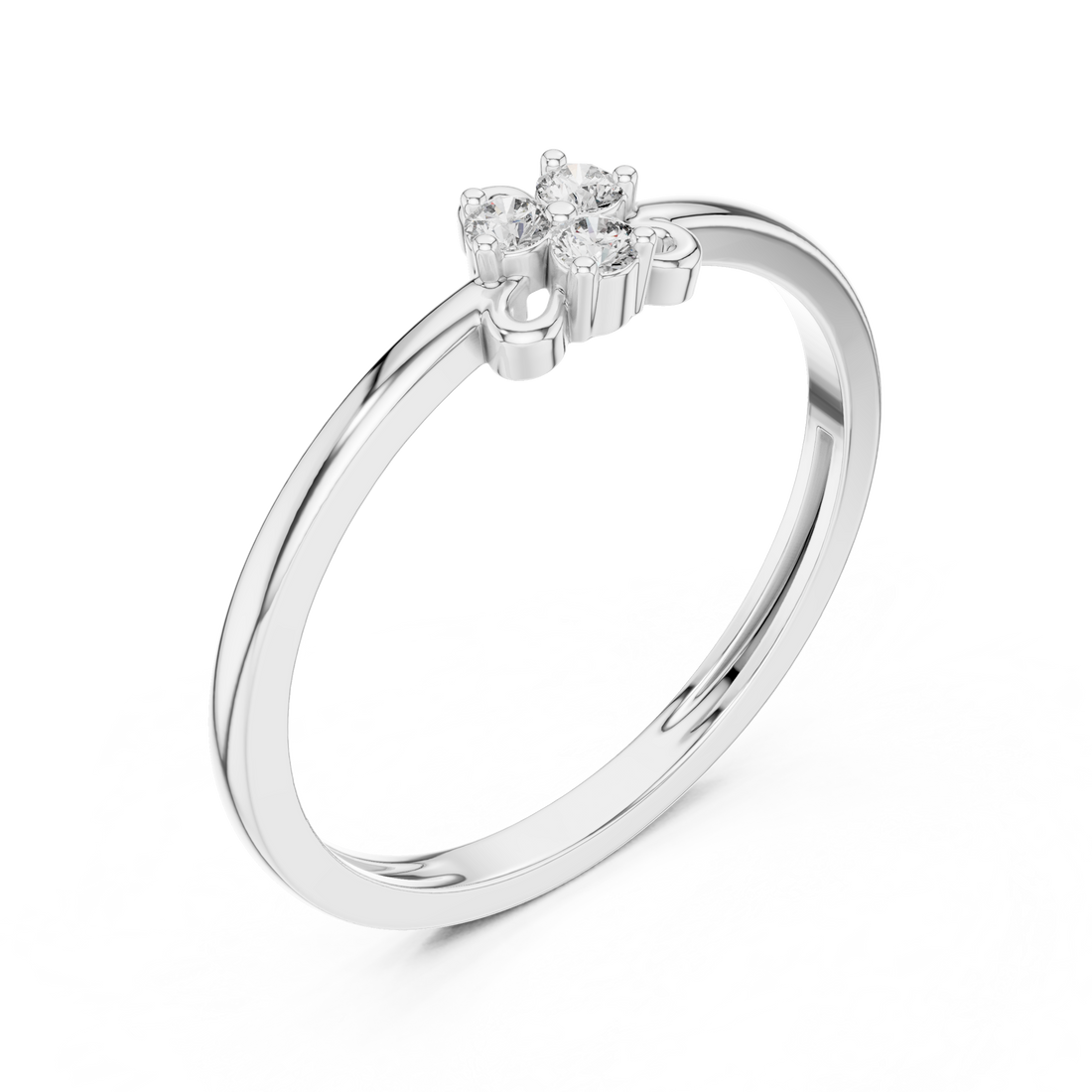 Trinity Diamond Knot Ring