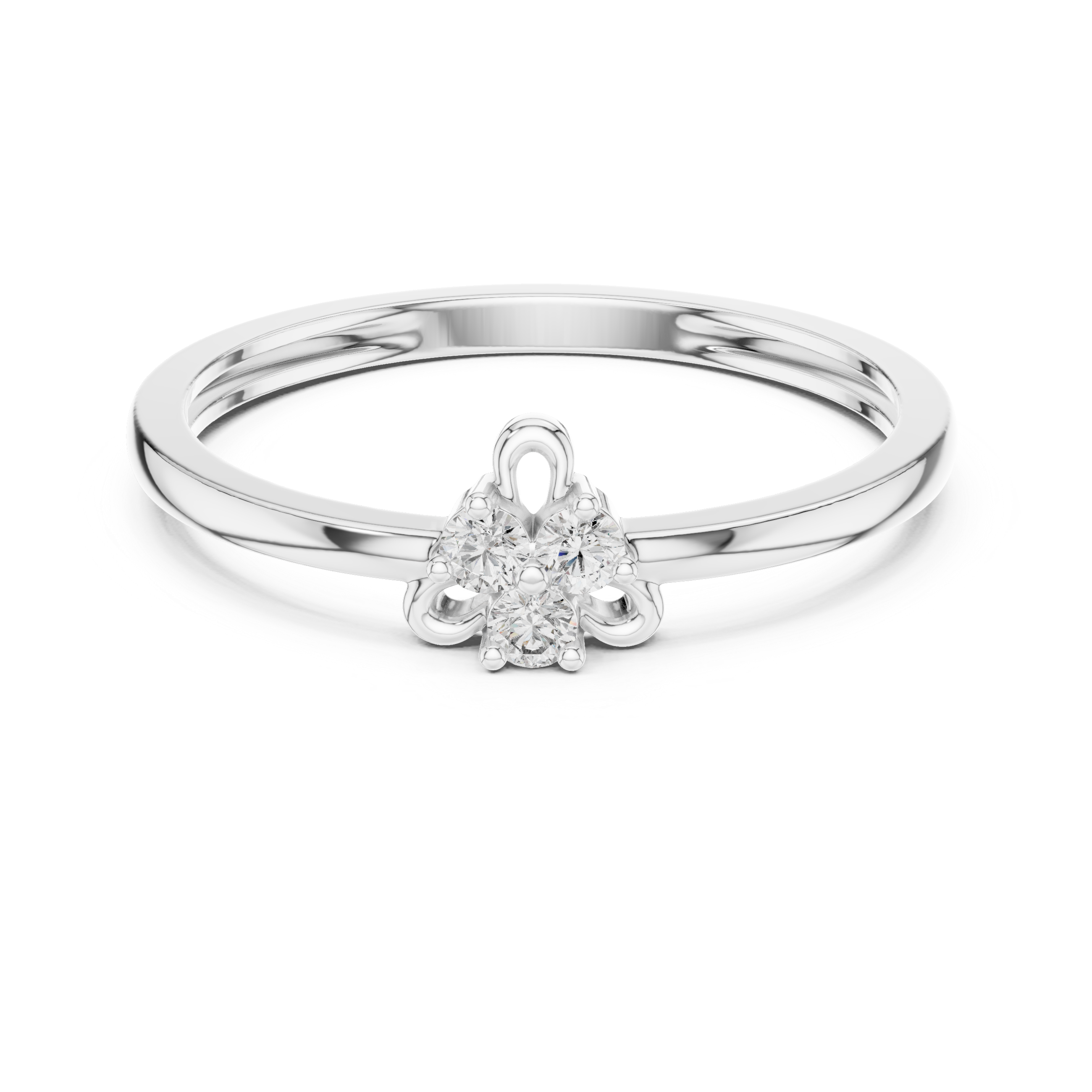 Trinity Diamond Knot Ring
