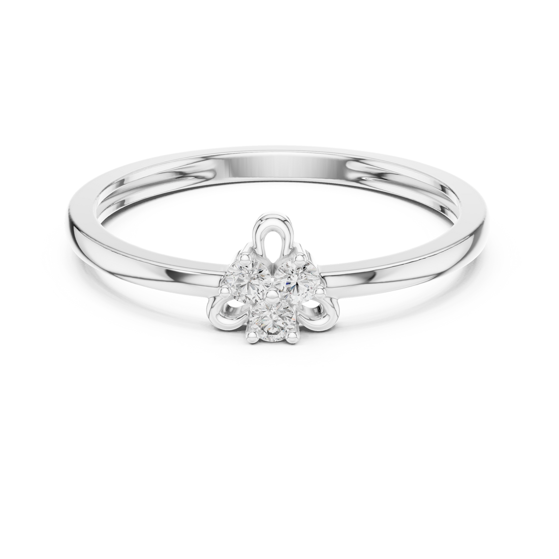 Trinity Diamond Knot Ring