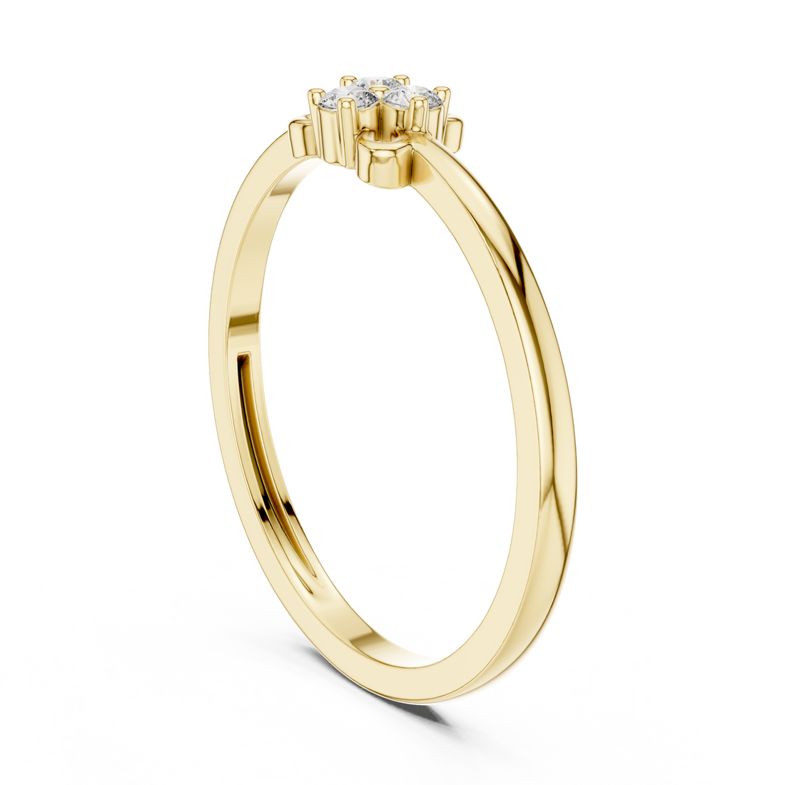 Trinity Diamond Knot Ring