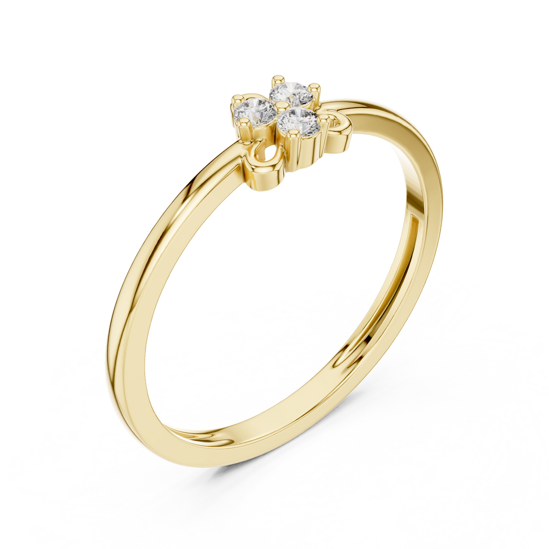 Trinity Diamond Knot Ring