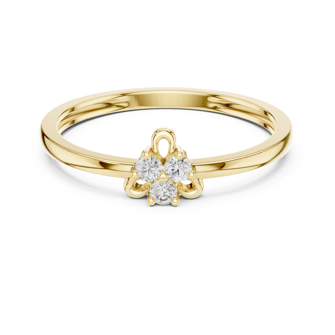 Trinity Diamond Knot Ring