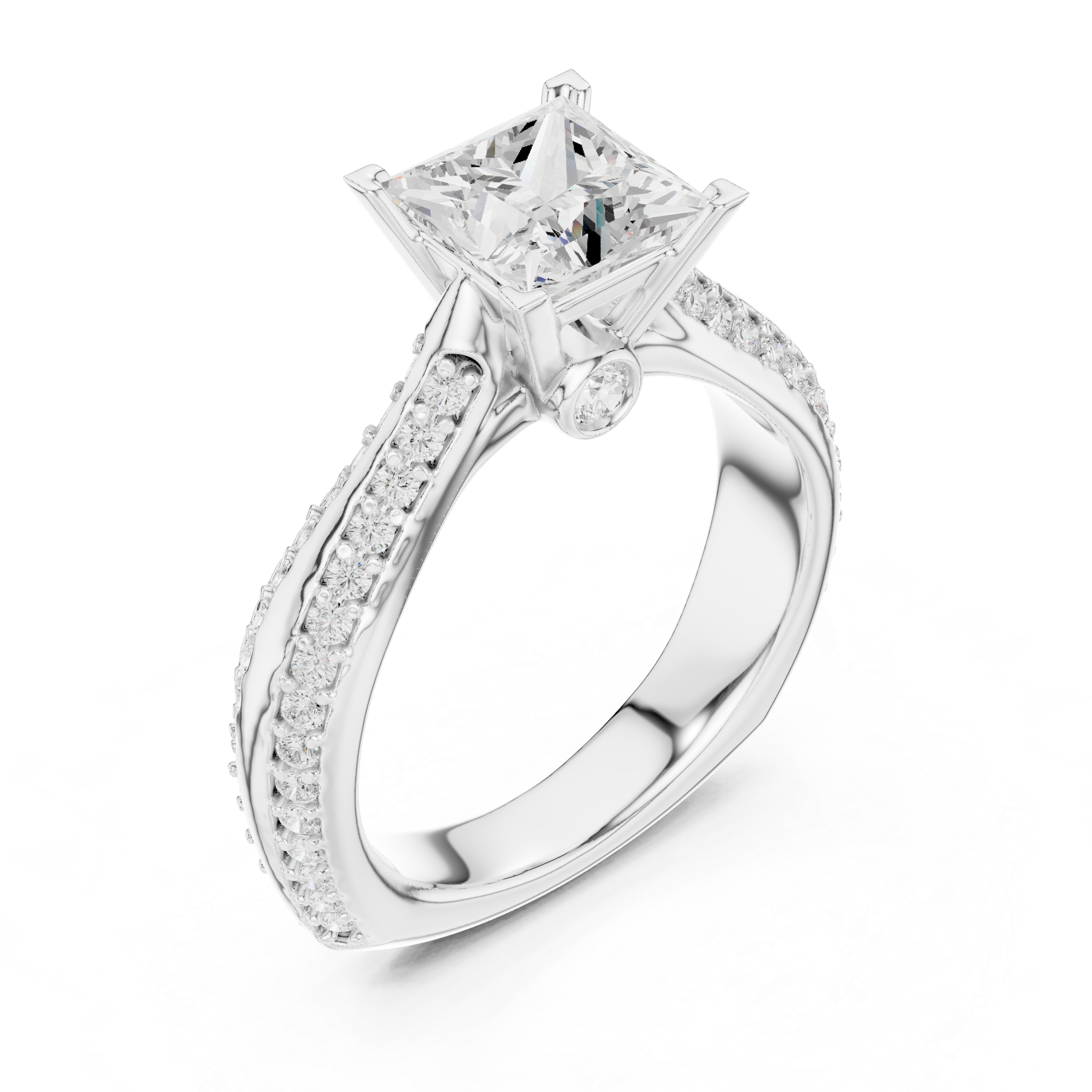 Princess Cut Diamond Engagement Ring