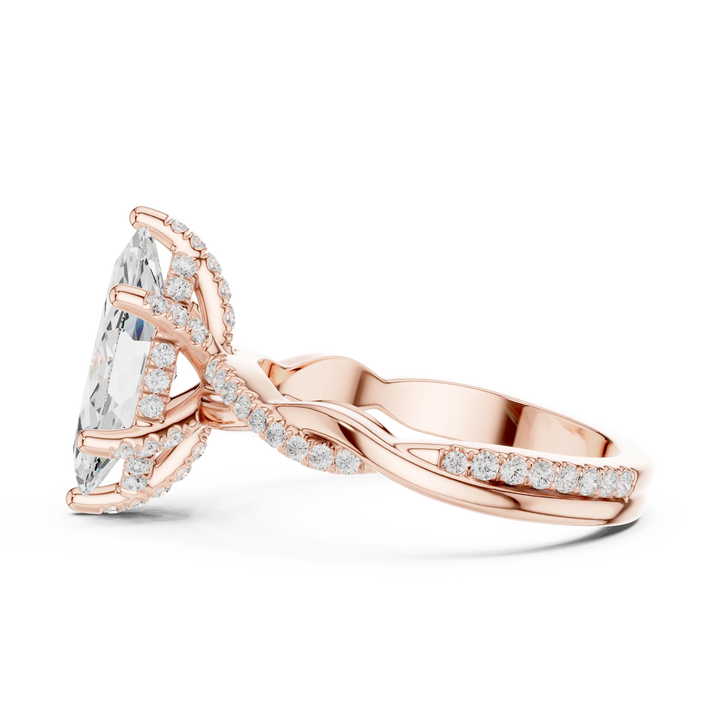 Mona Twilight Crisscross Marquise Diamond Pavé Ring