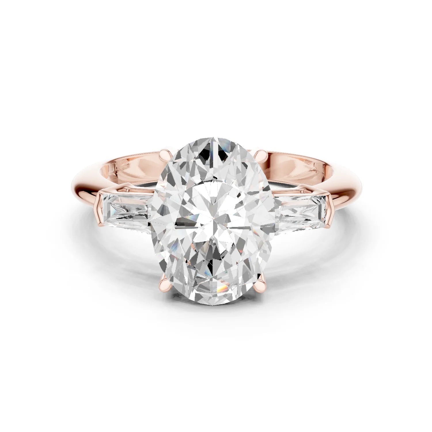 Sorrento Oval Diamond Three-Stone Ring