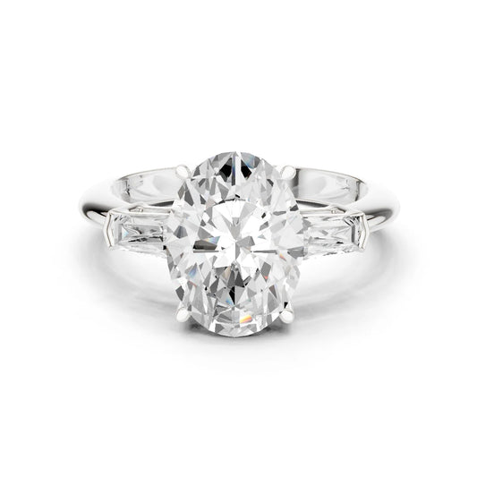 Sorrento Oval Diamond Three-Stone Ring