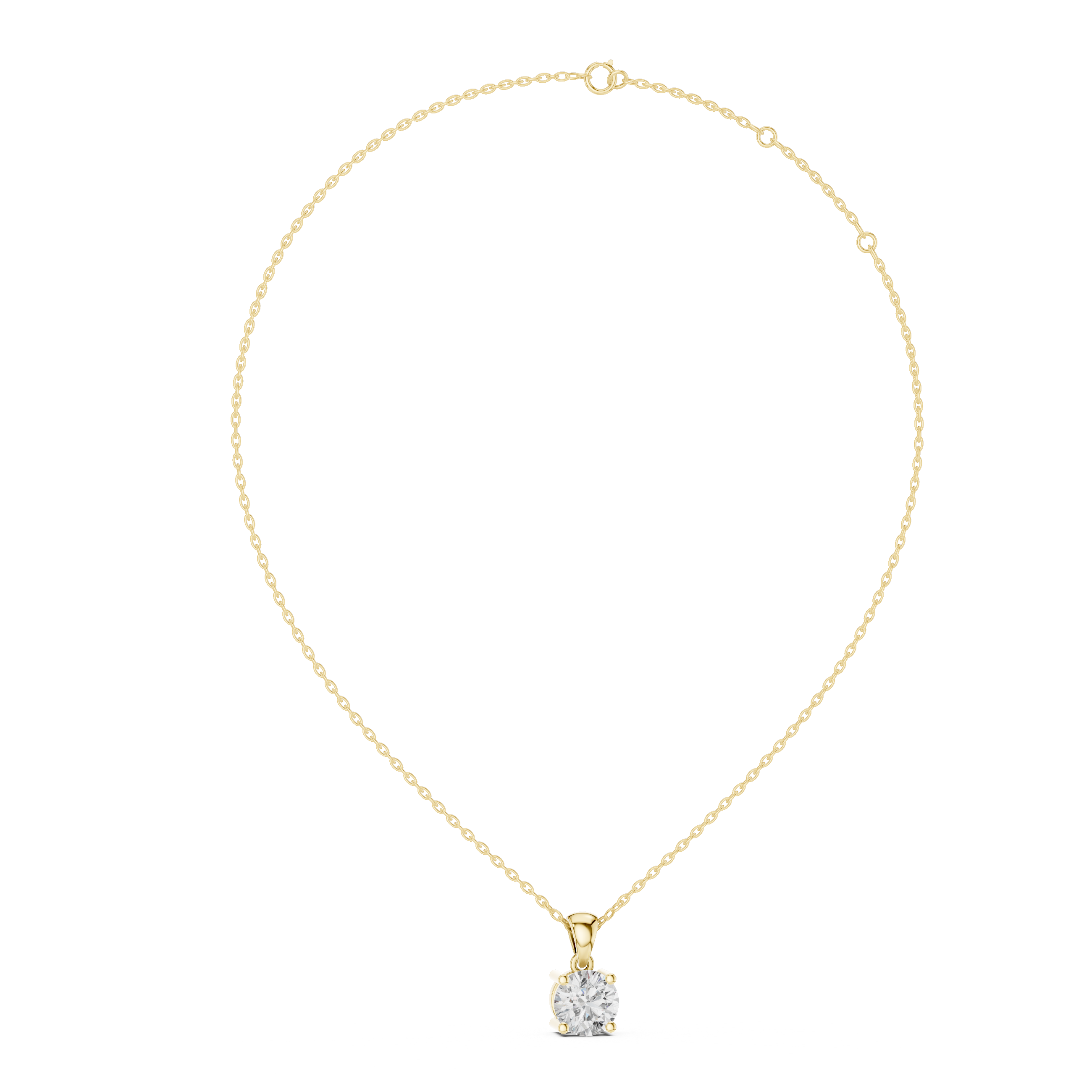 Solitaire Diamond Pendant