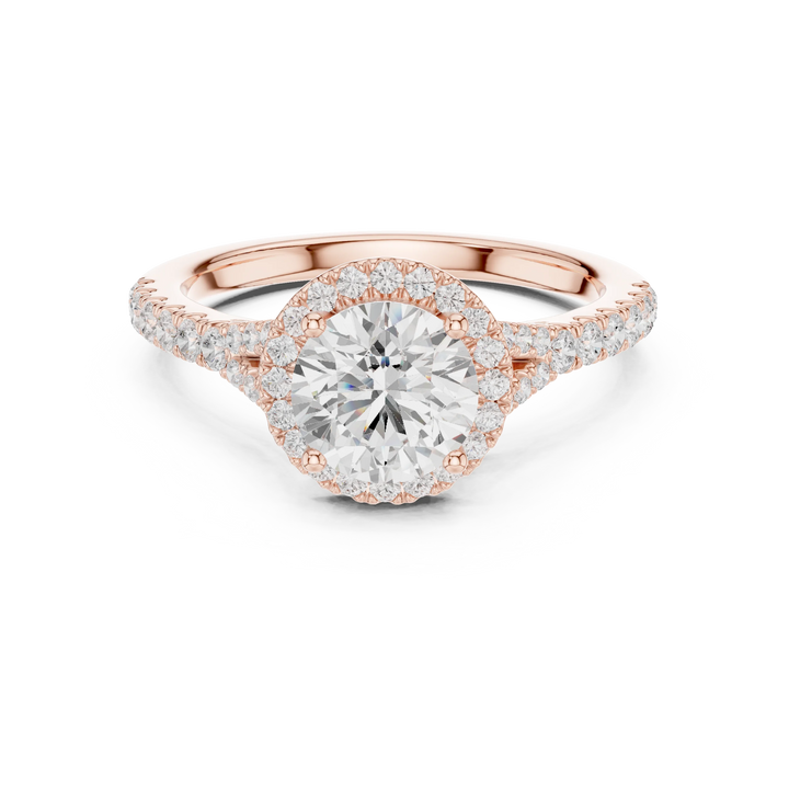 Sterling Timeless Round Halo Diamond Ring