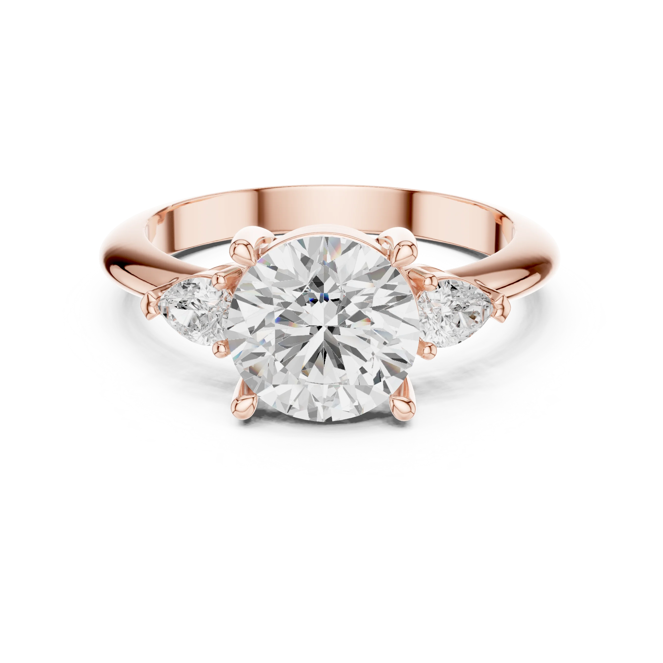 Heritage Classic Round Diamond Three-Stone Ring