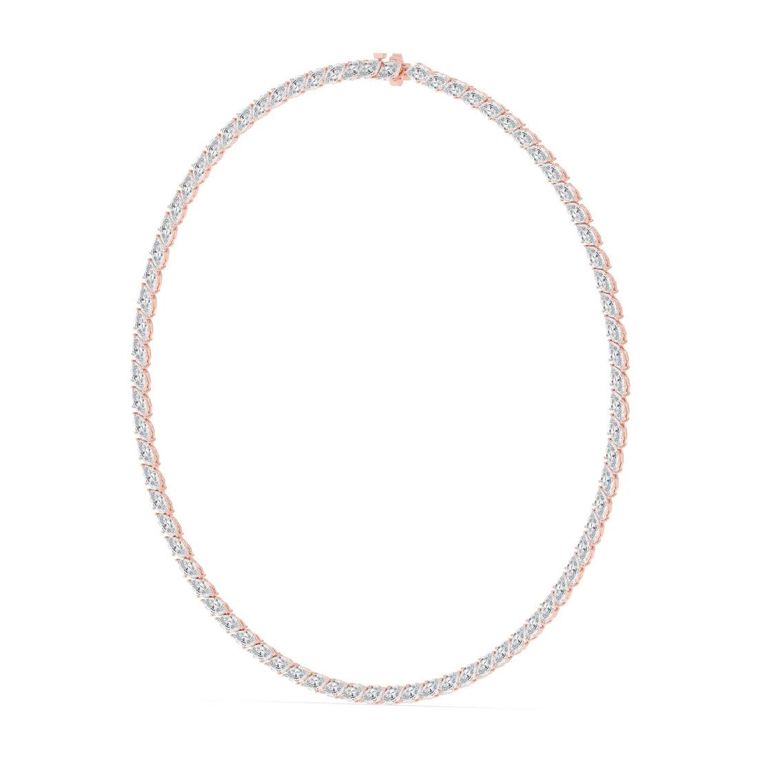 Marquise Cut Lab Grown Diamond Tennis Necklace