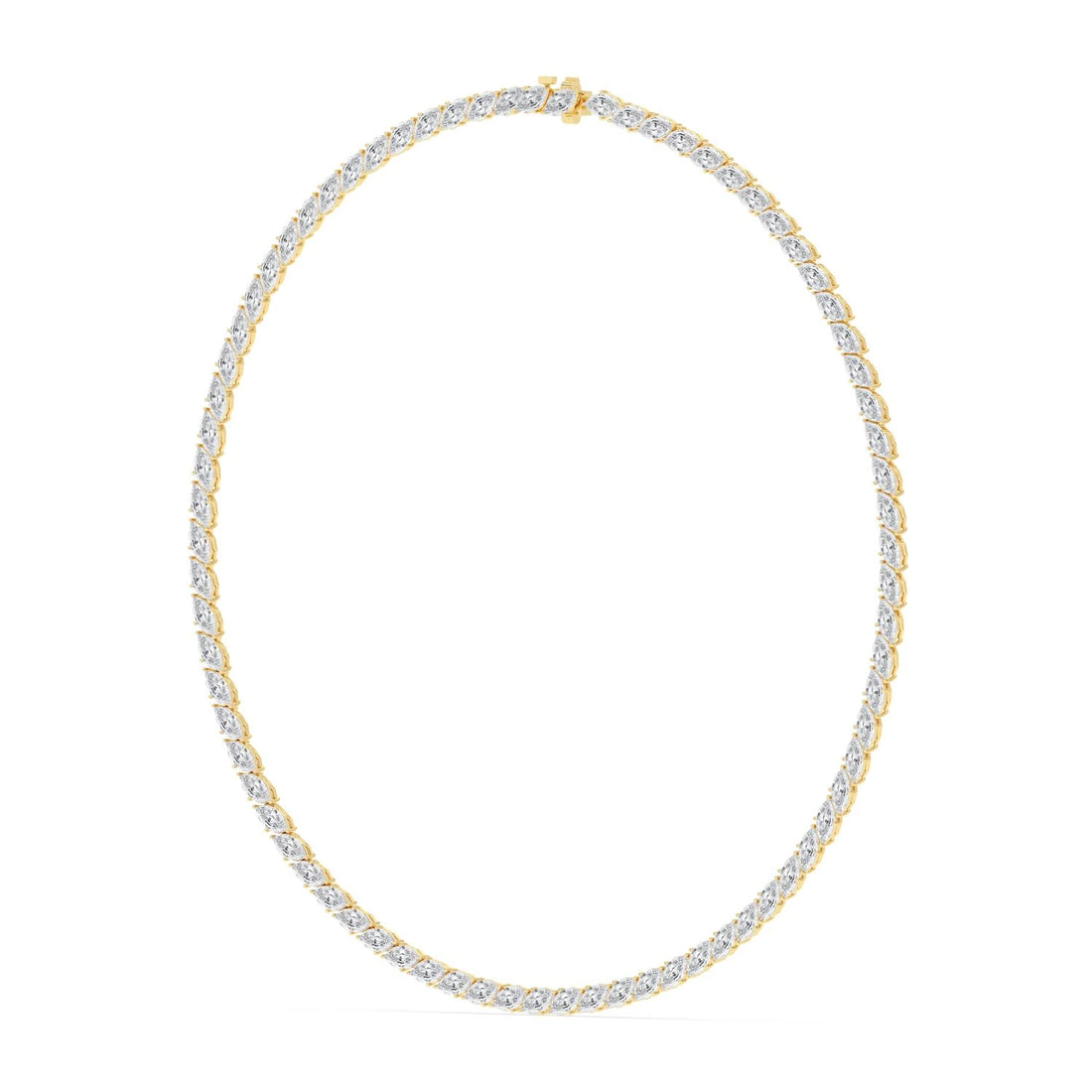Marquise Cut Lab Grown Diamond Tennis Necklace