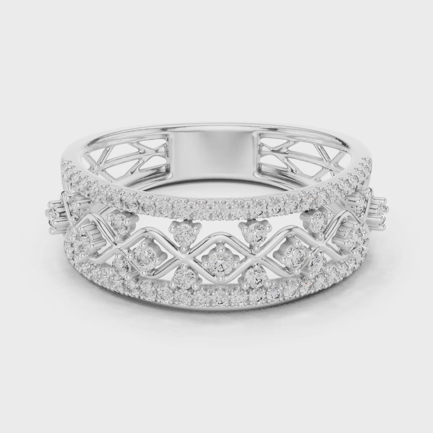 Imperial Lattice Lab-Grown Diamond Ring