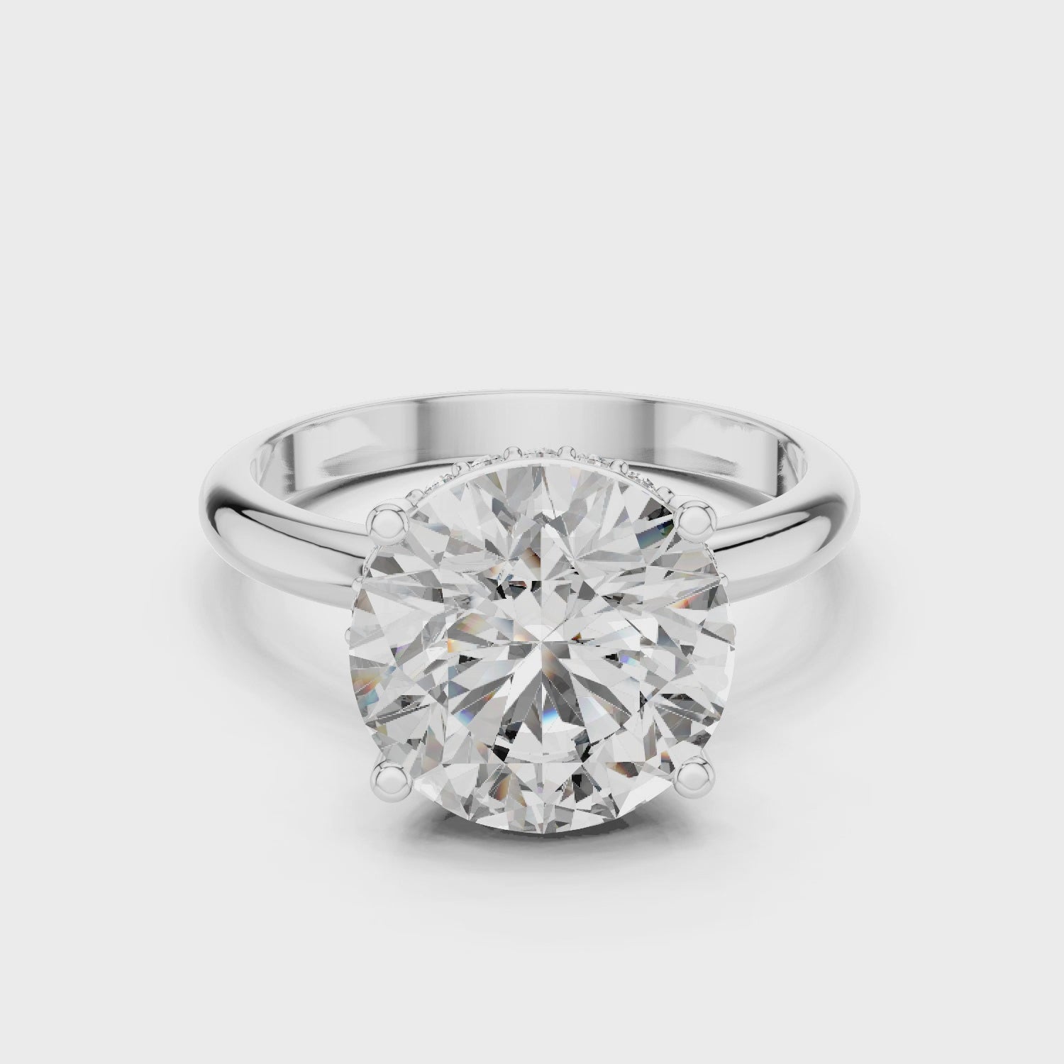 Classic Round Solitaire Diamond Ring