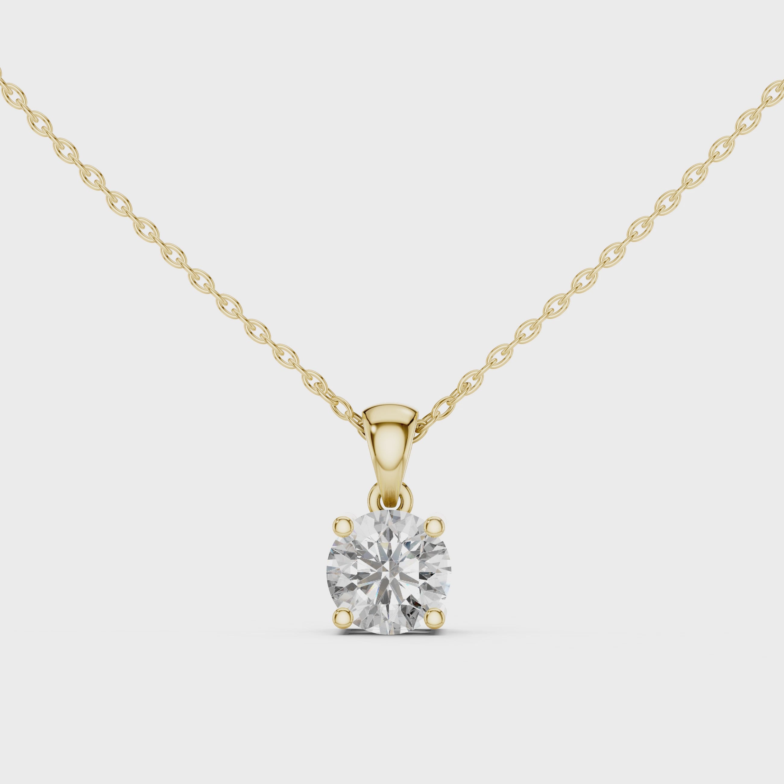 Solitaire Diamond Pendant