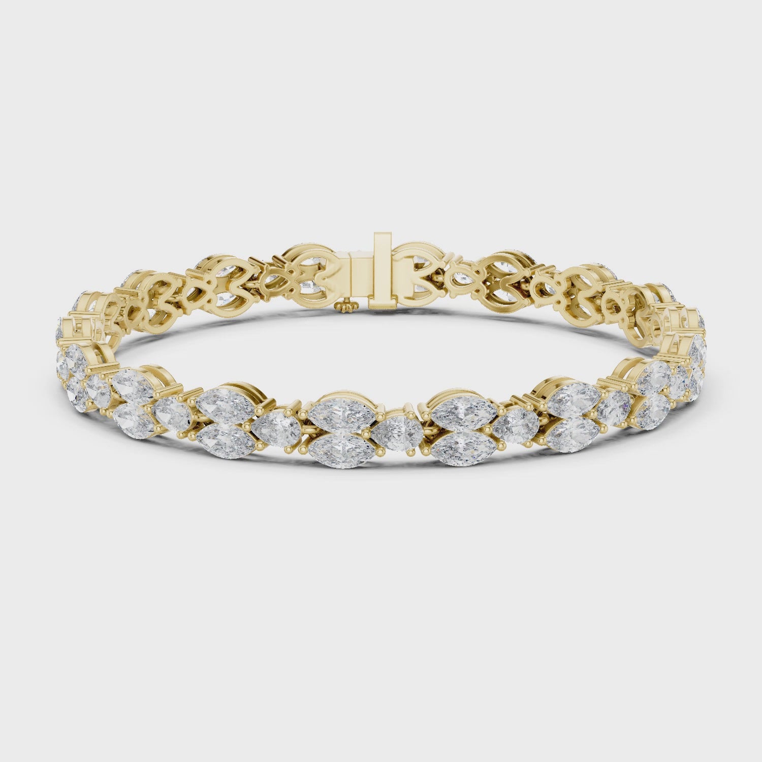 Marquise Diamond Link Bracelet