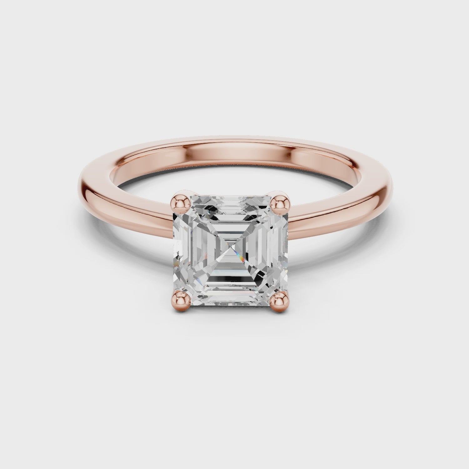 Royal Radiance Asscher Diamond Ring