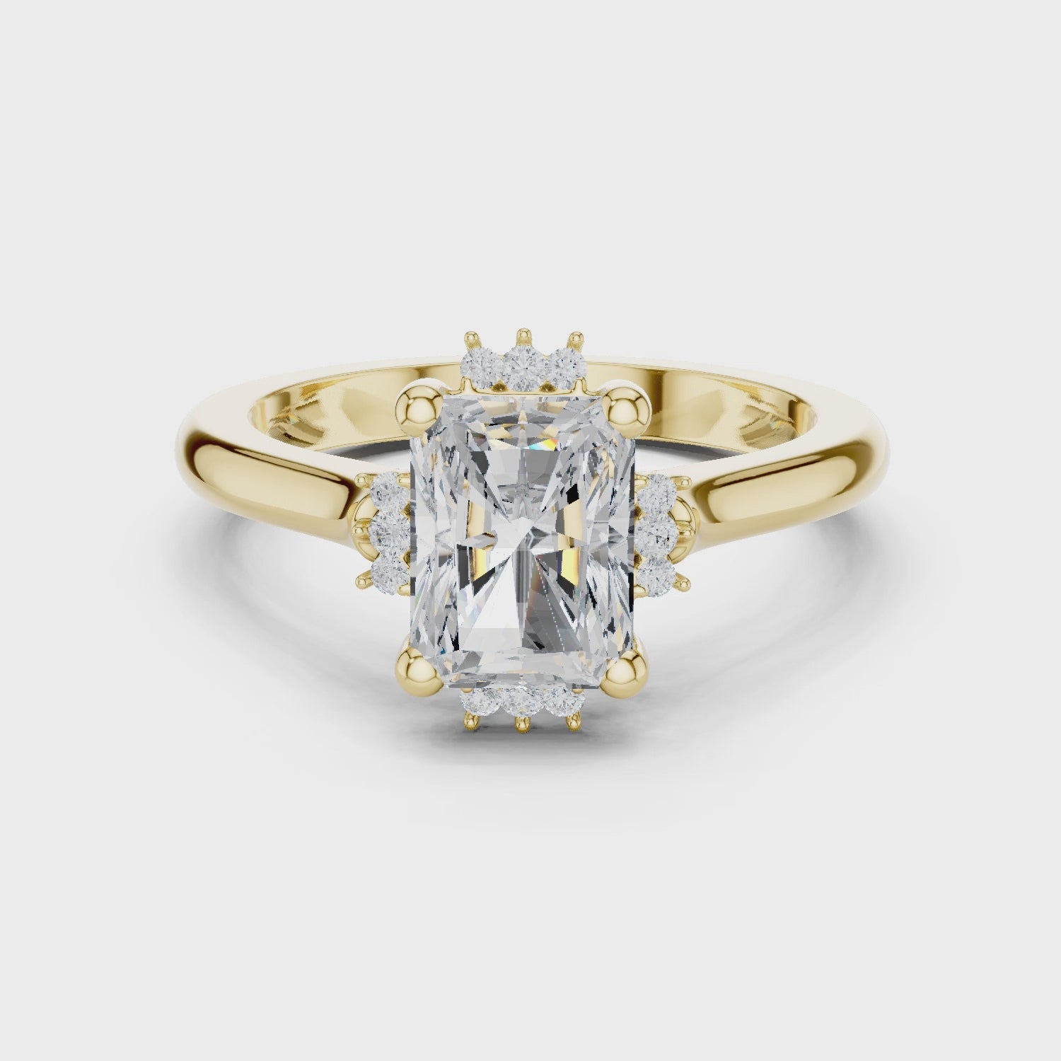 Estella Radiant Diamond Halo Ring