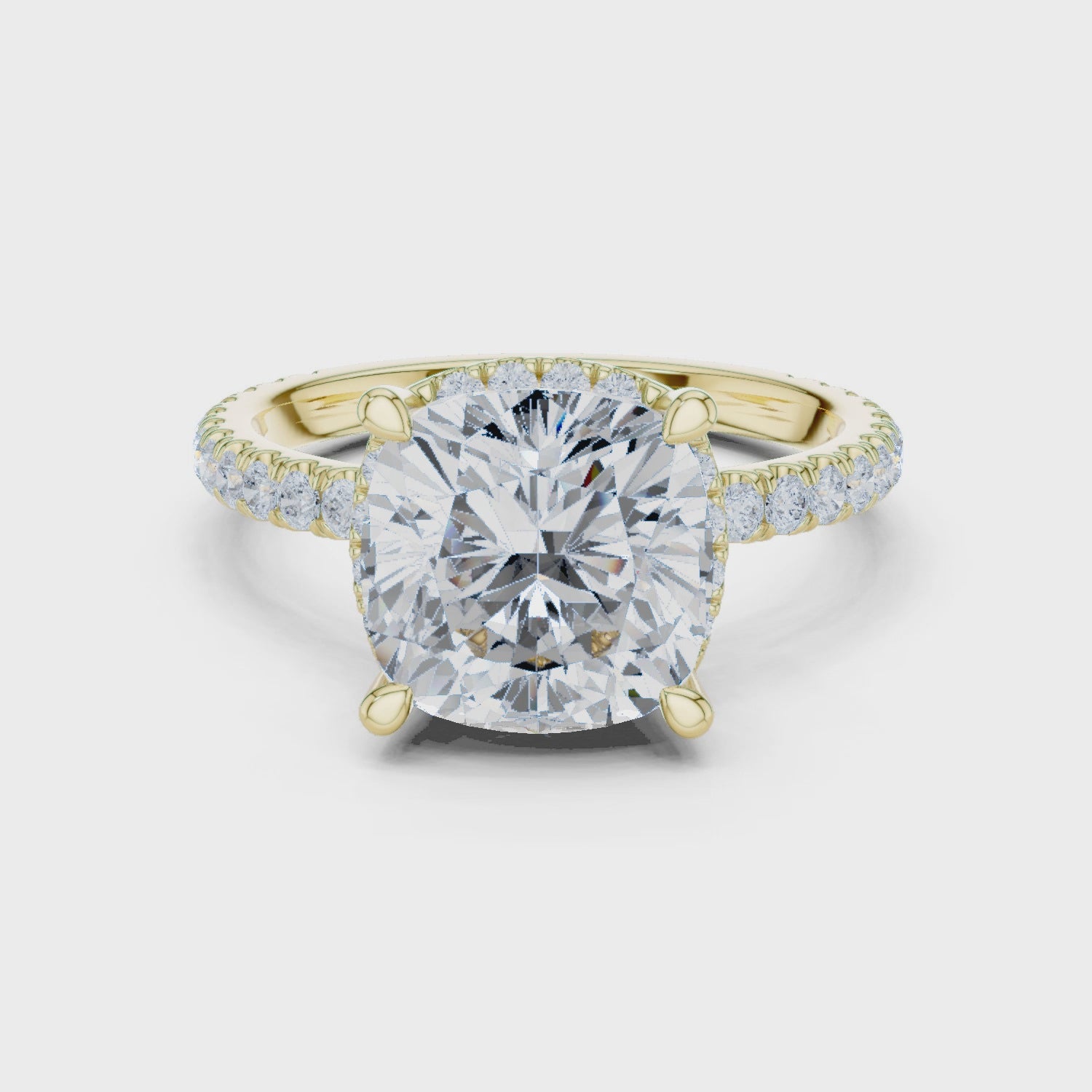 Penn Luminous Oval Solitaire Diamond Ring