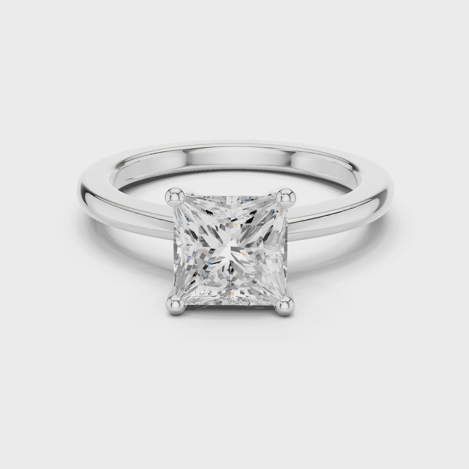 Royal Spark Princess Cut Diamond Ring