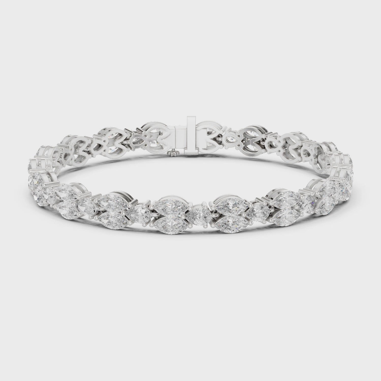 Marquise Diamond Link Bracelet