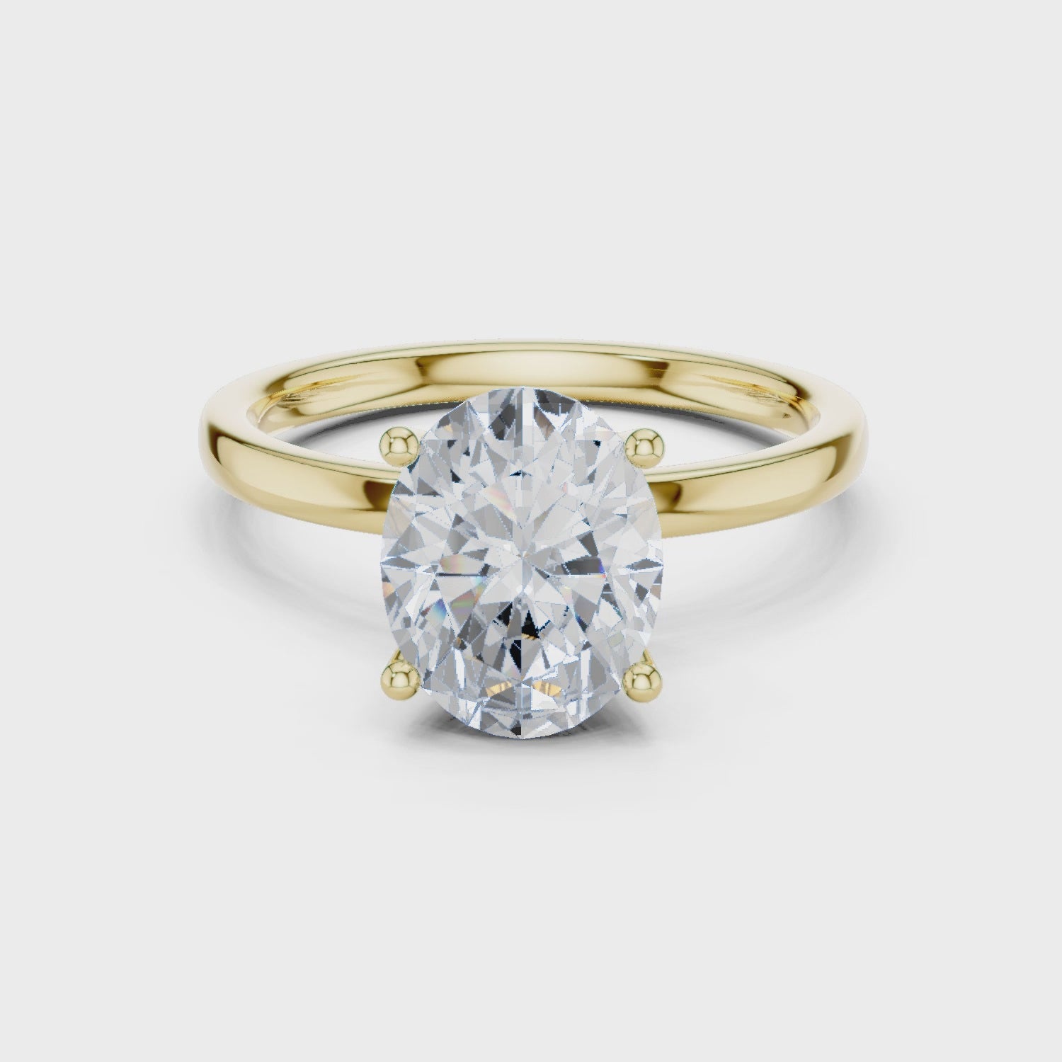 Paige Aurora Classic Oval Diamond Ring