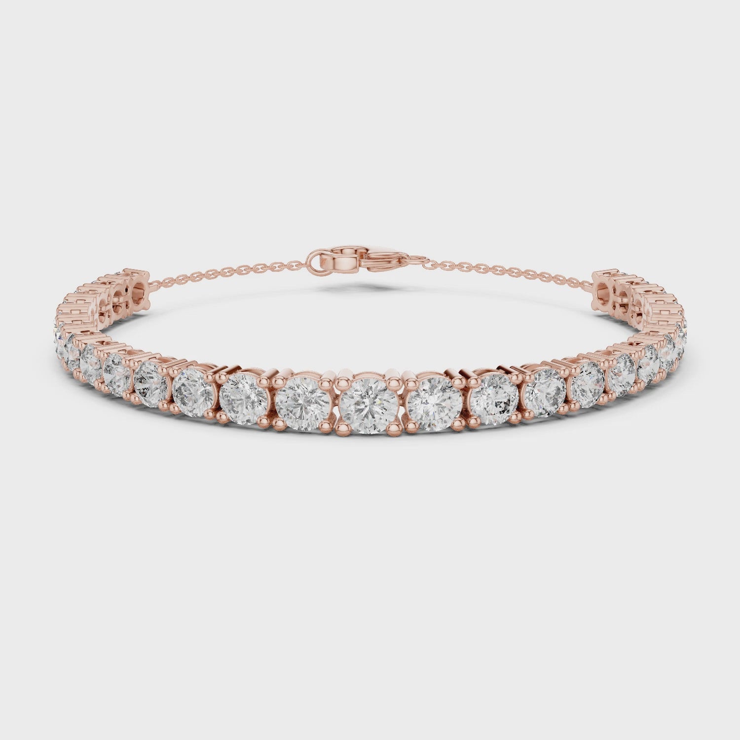 Brilliant round-cut Diamond Tennis Bracelet