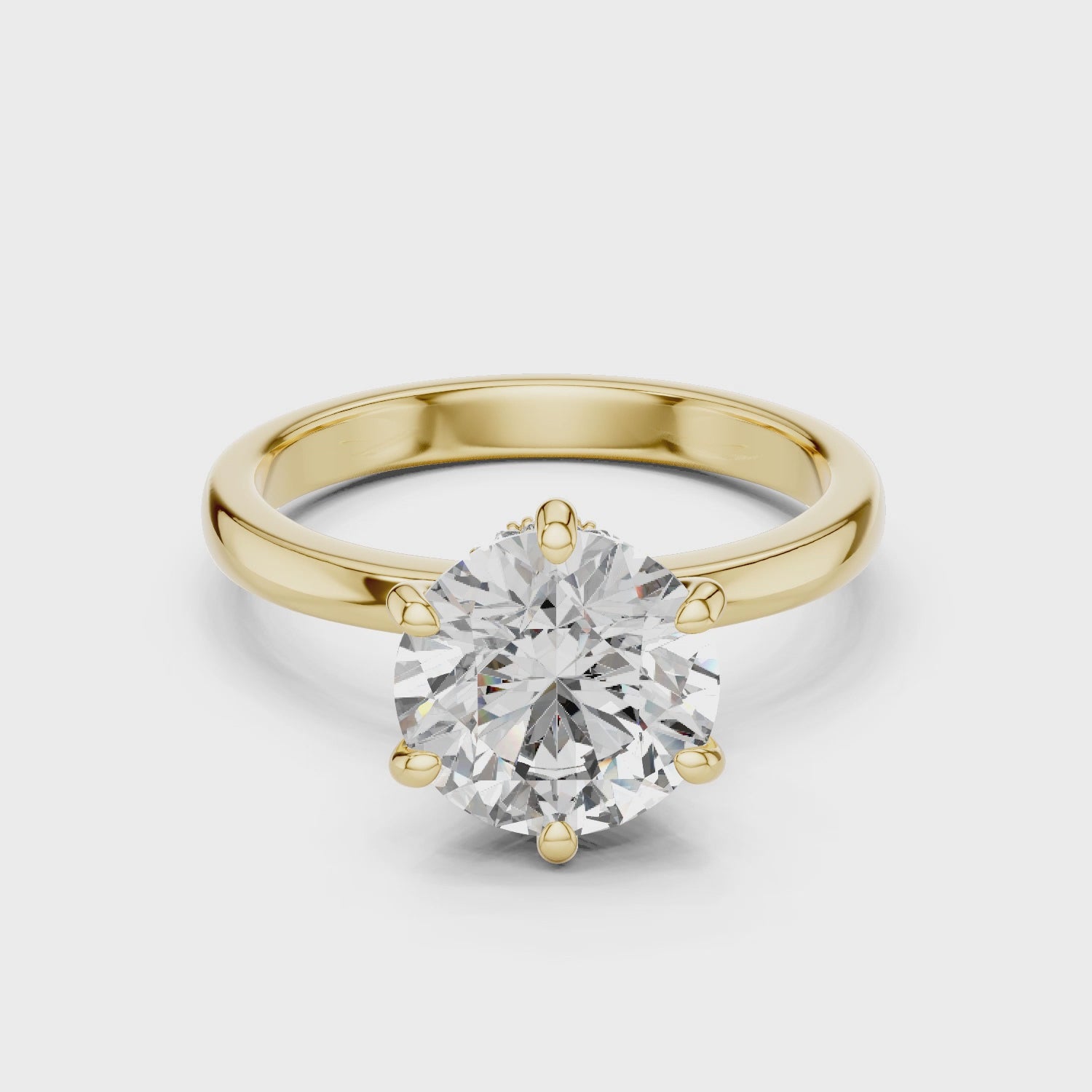 Classic Round Brilliant Solitaire Diamond Ring