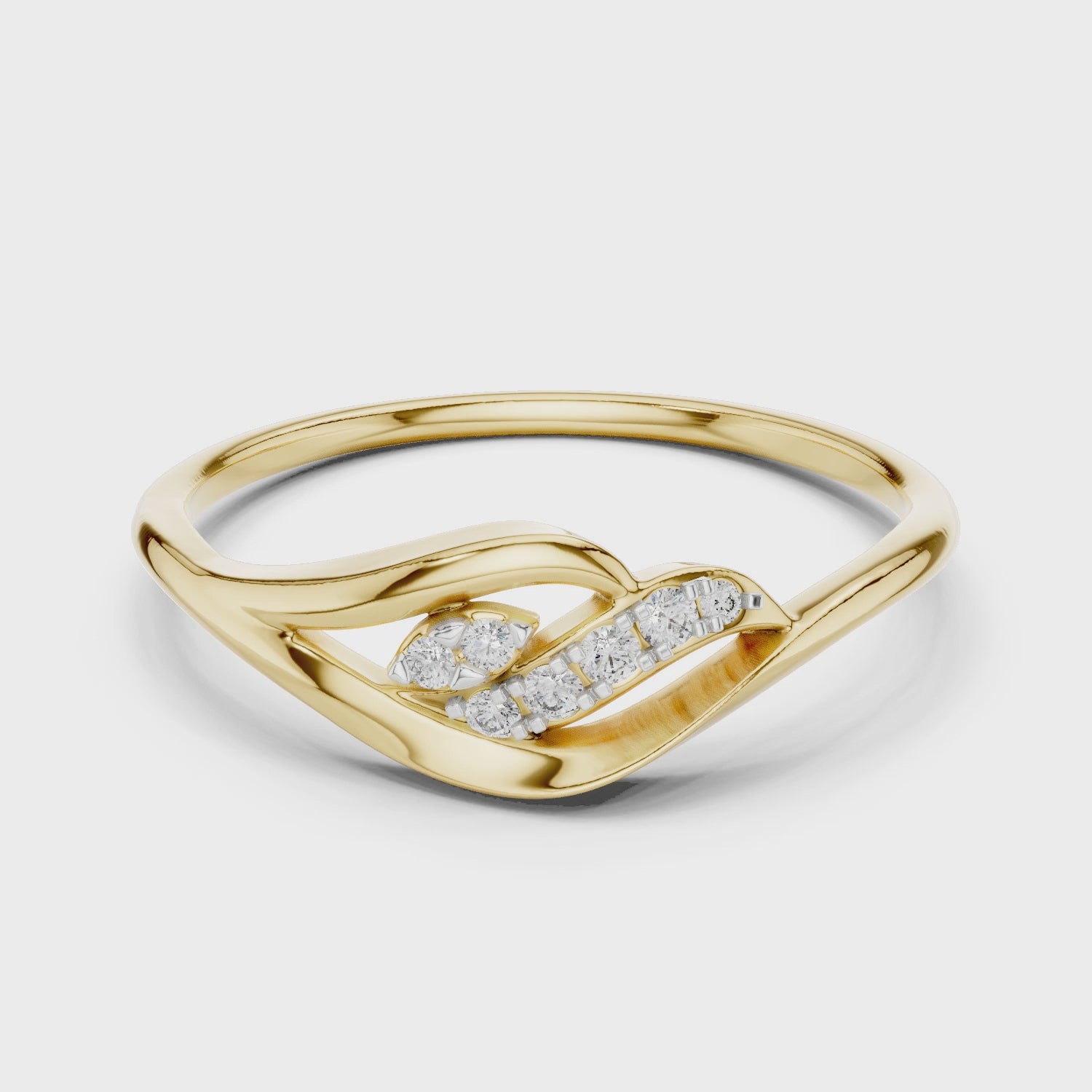 Flowing Harmony Lab-Grown Diamond Ring