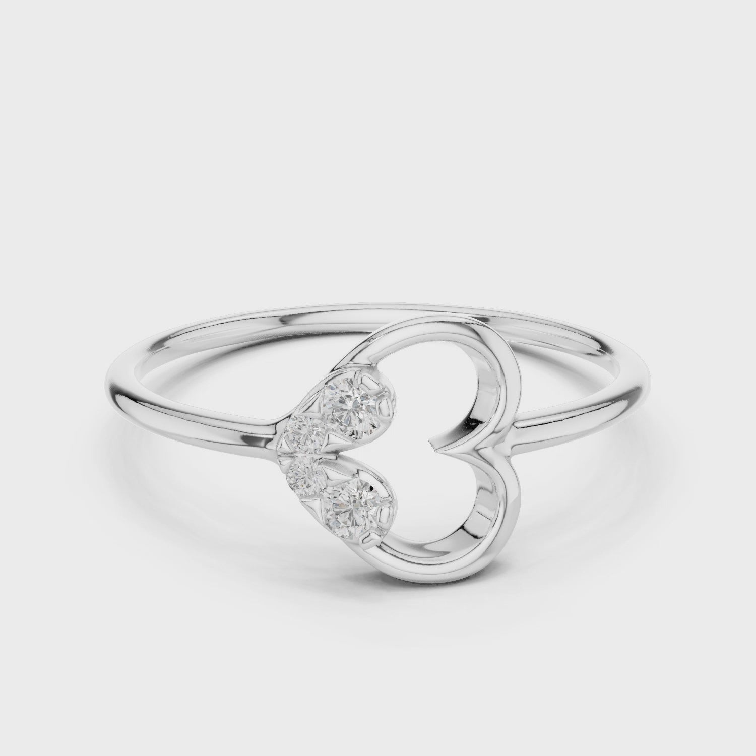Open Heart Glow Lab-Grown Diamond Ring