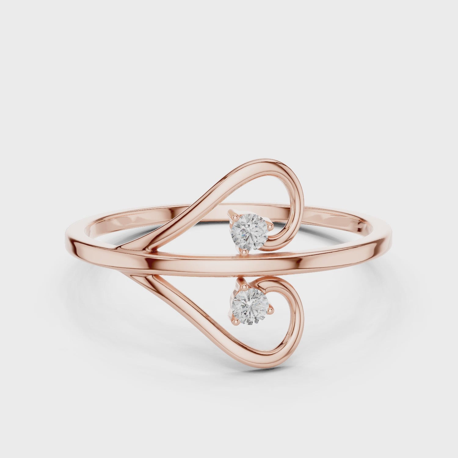 Twist Solitaire Lab-Grown Diamond Ring