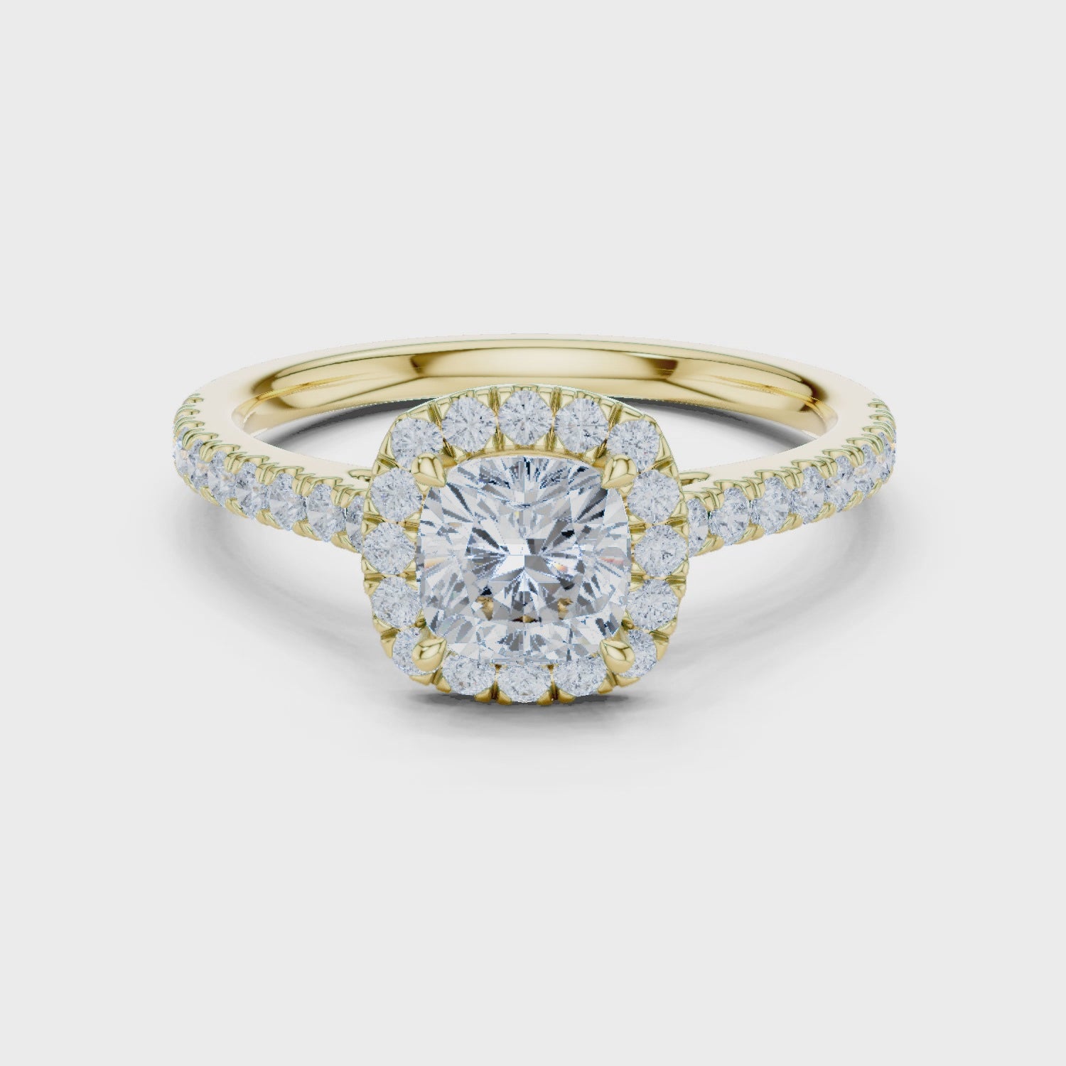 Cushion Halo Ring