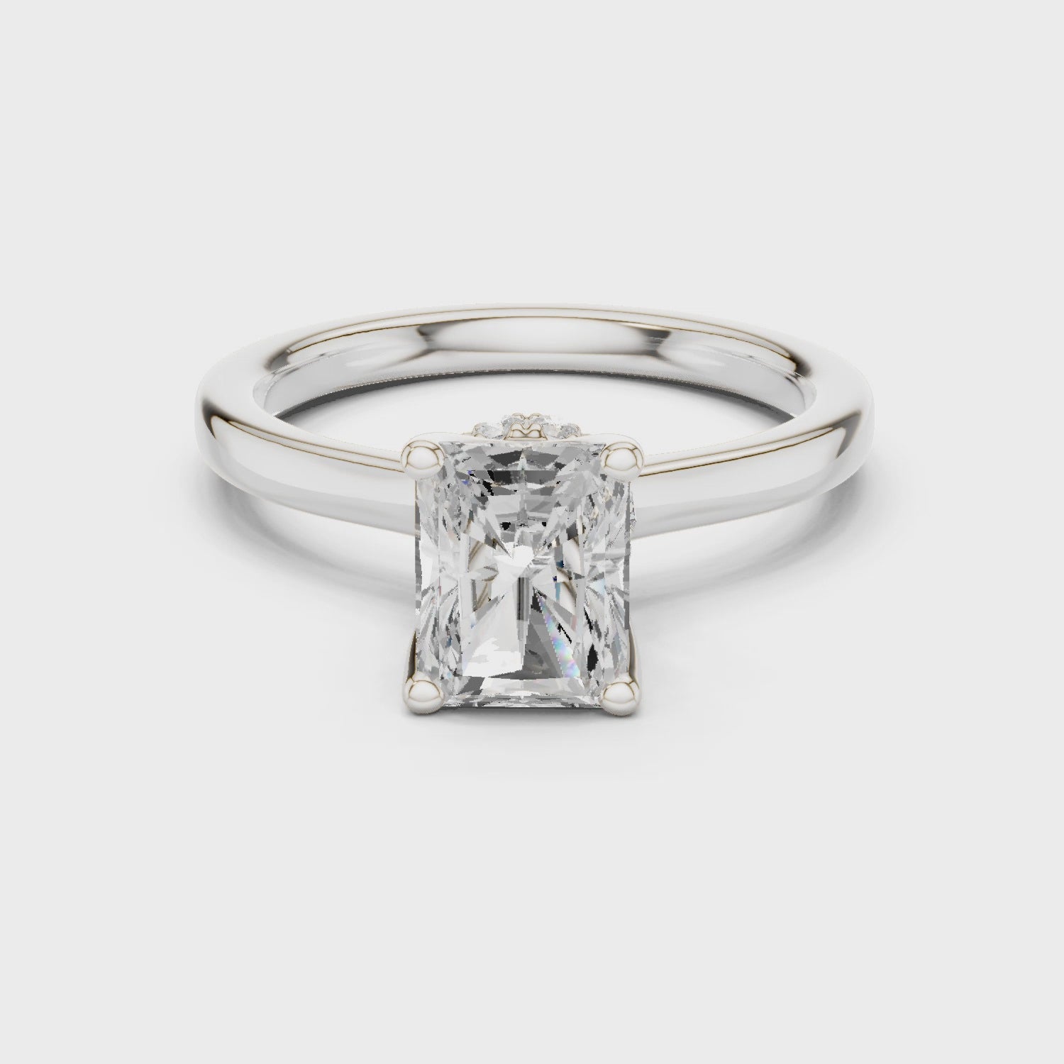 Vesper Aurelia Radiant Diamond Ring