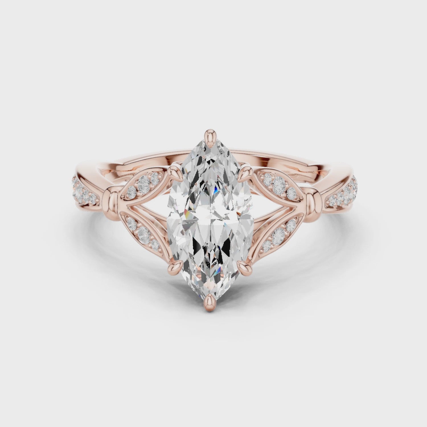 Sage Celestial Marquise Diamond Ring