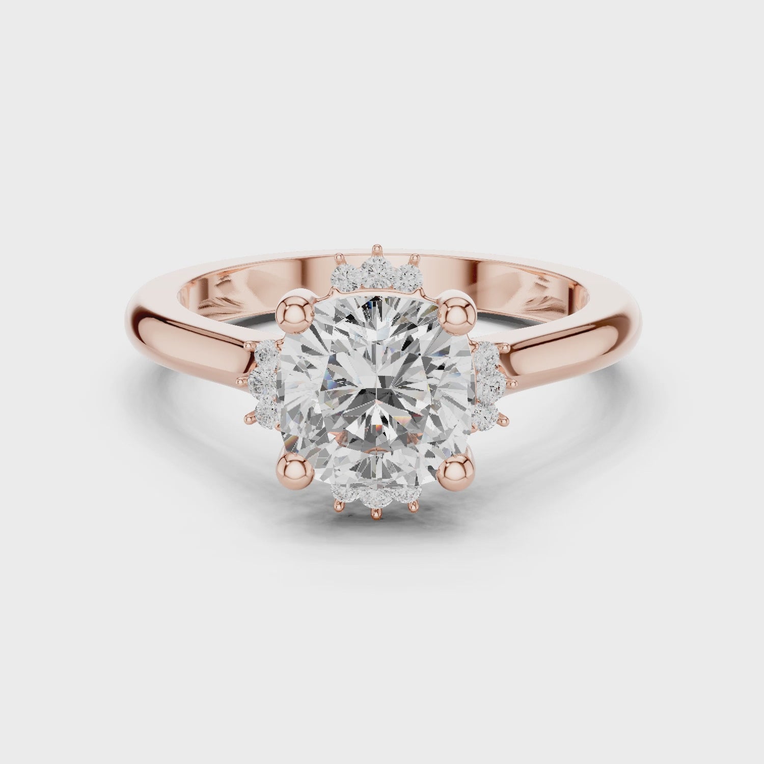 Sienna Cushion Diamond Halo Ring