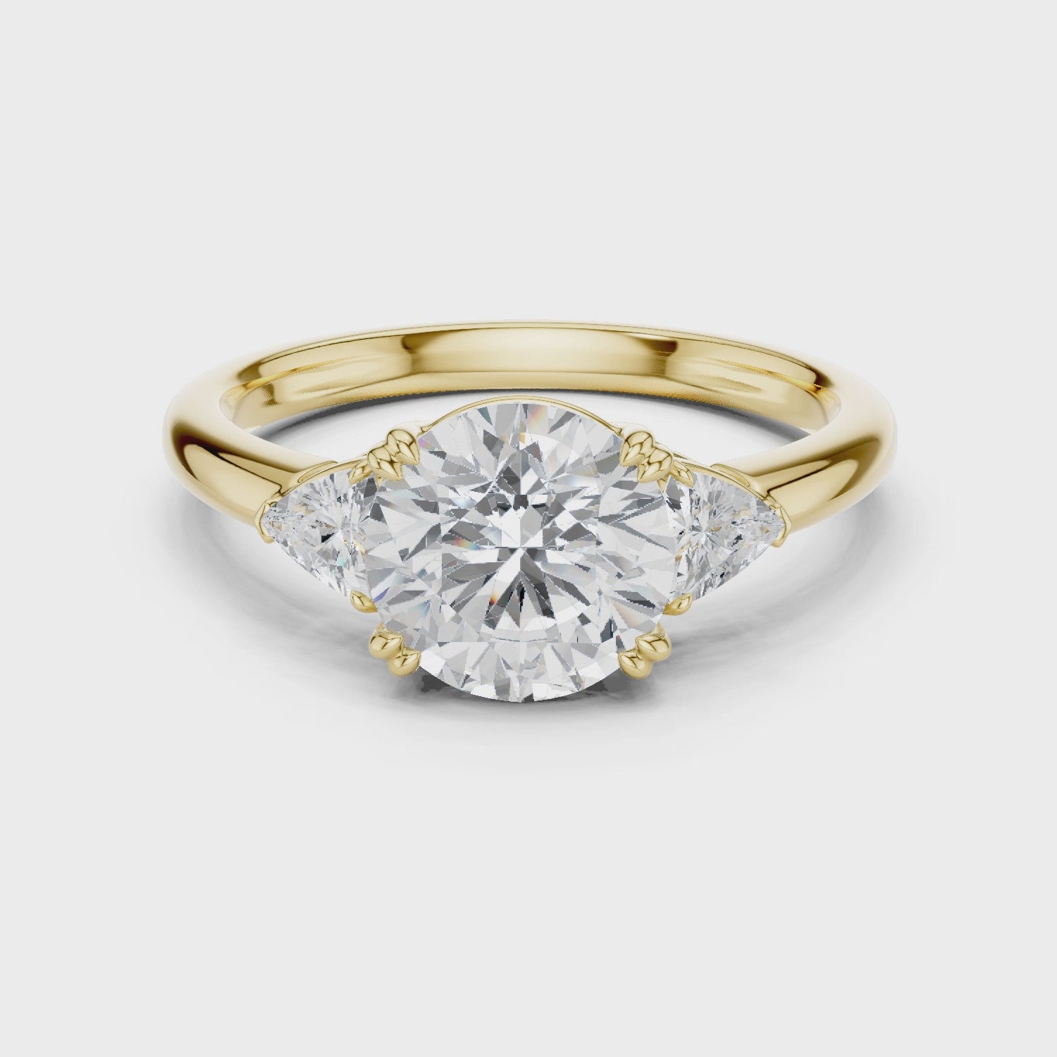 Winslow Classic Round Three-Stone Diamond Ring