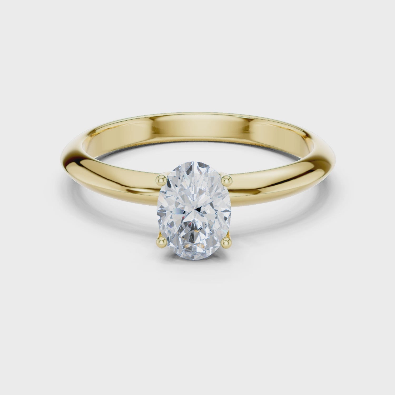 Anaya Oval-Cut Solitaire Diamond Ring