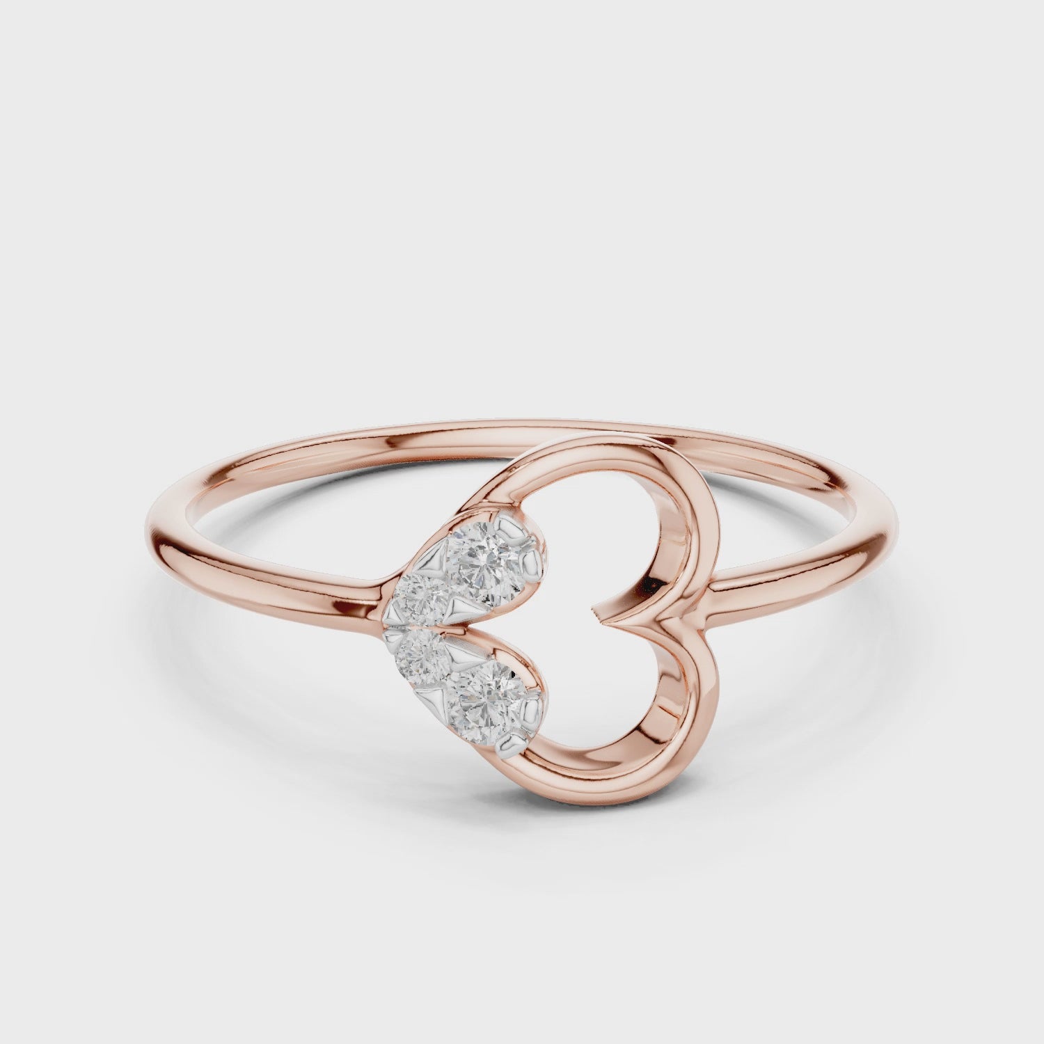 Open Heart Glow Lab-Grown Diamond Ring