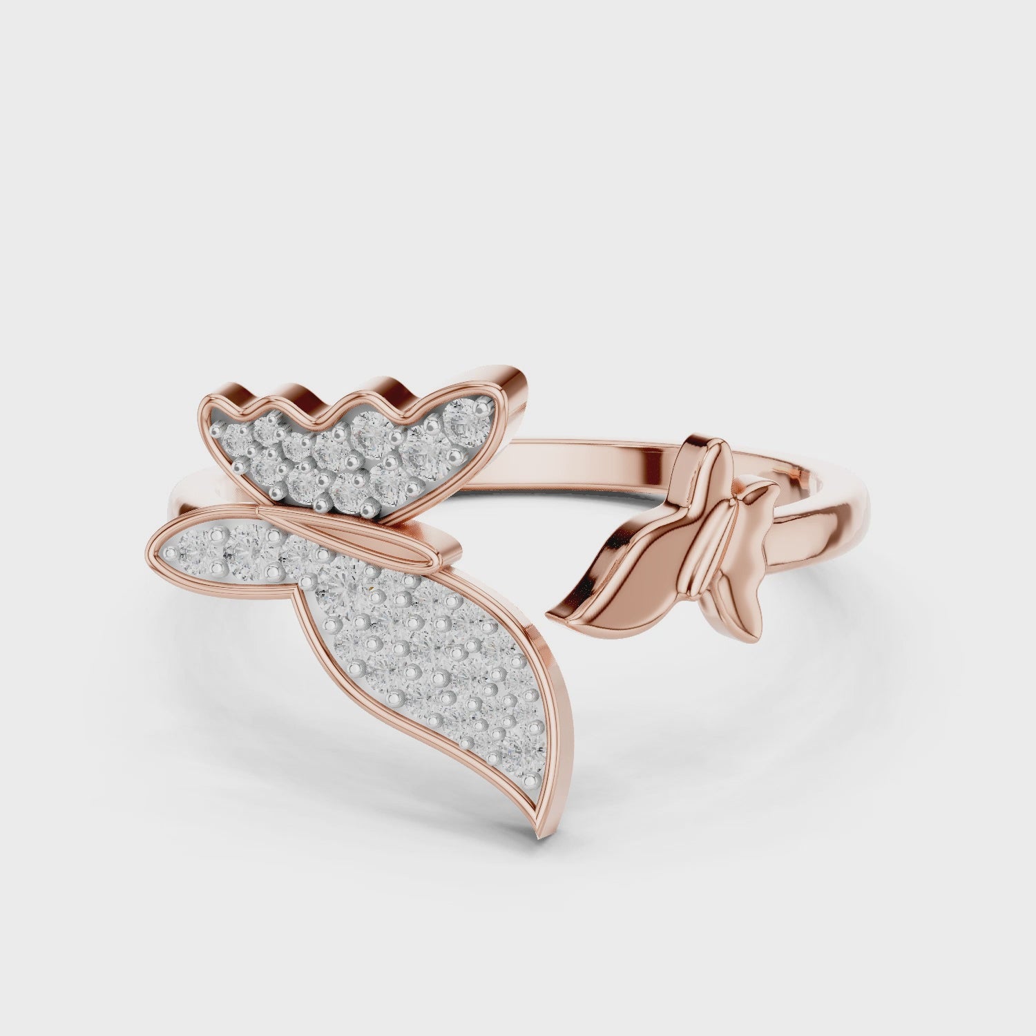 Butterfly Grace Lab-Grown Diamond Open Band