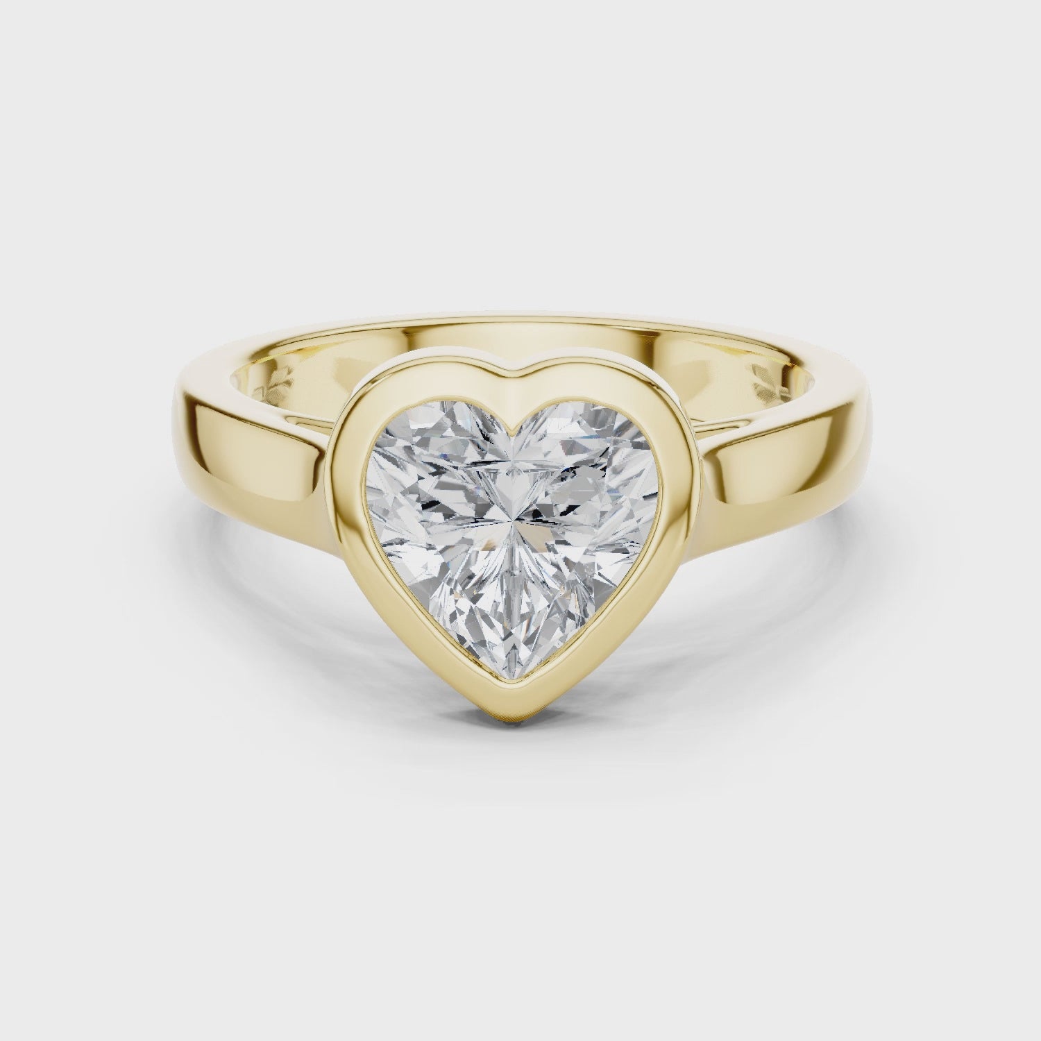 Milana Romantic Heart Bezel Diamond Ring