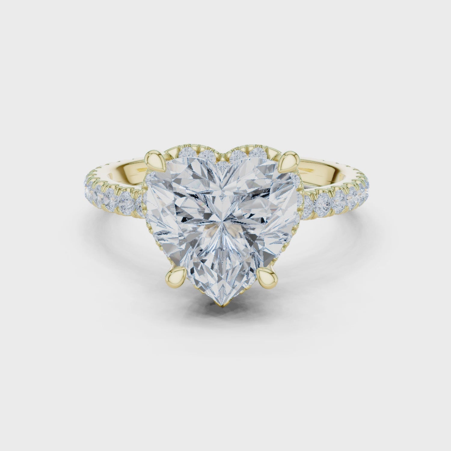 Reid Romance Heart Solitaire Diamond Ring